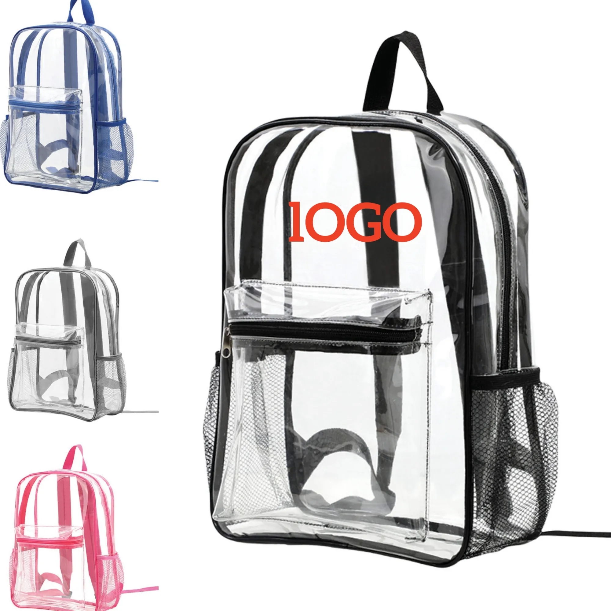 Clear PVC Waterproof Stadium Backpack 2
