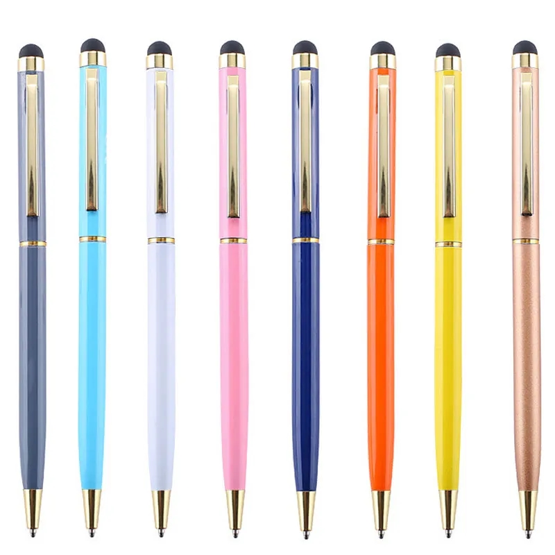 Gold Trim Metallic Twister Stylus Pen 5