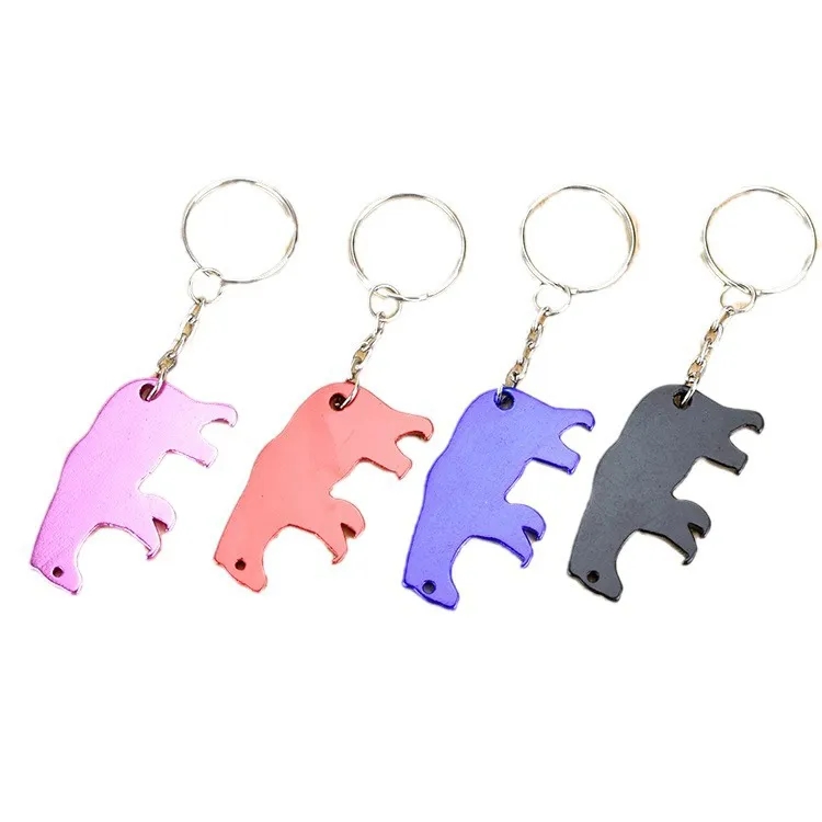 Bear Shape Bottle Opener Keychain 2