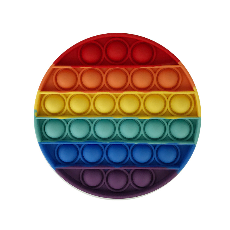 Round Camouflage Push Pop Bubble Fidget Sensory Toy 6