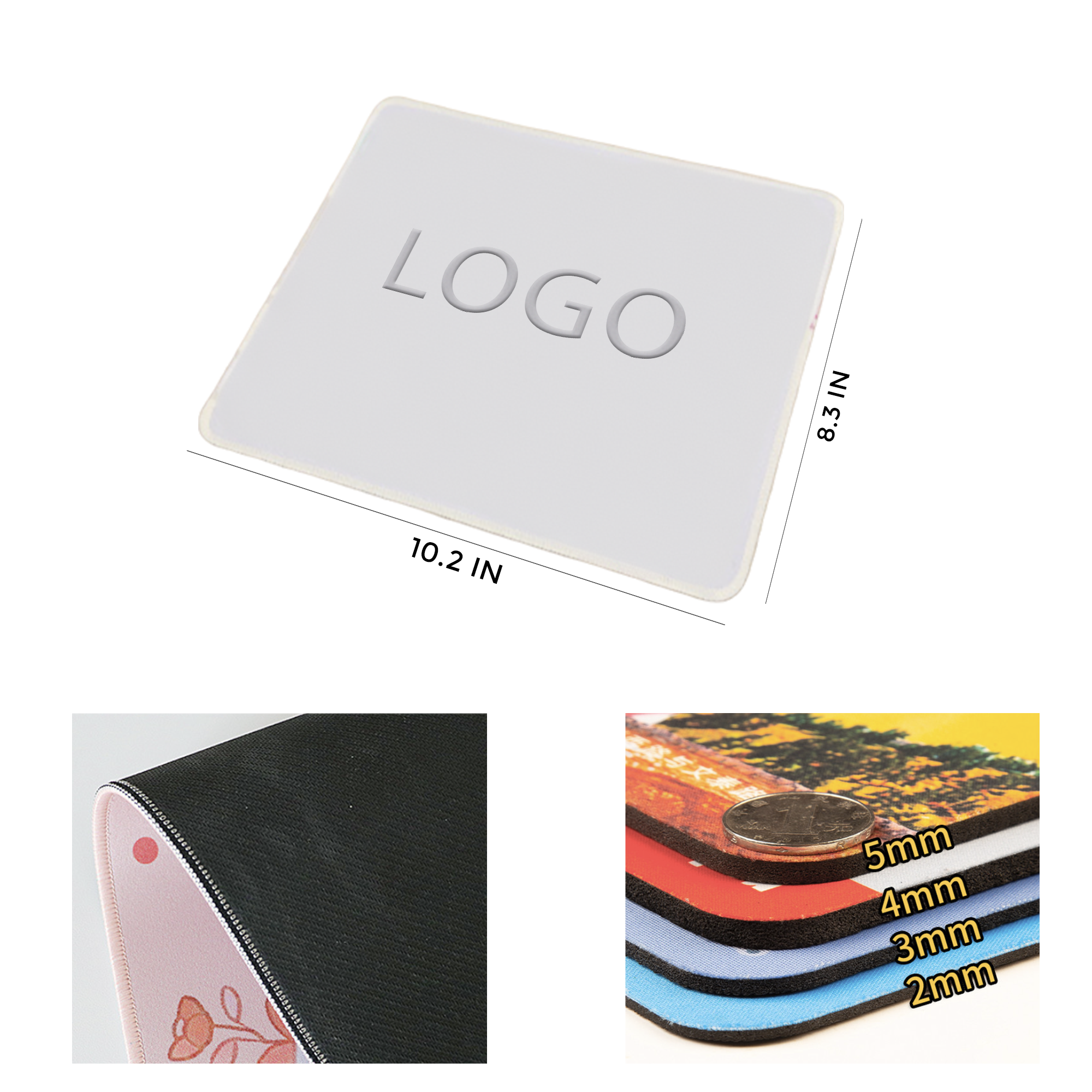 MOQ 50 Pcs Quiet Soft Surface Mouse Pad 2