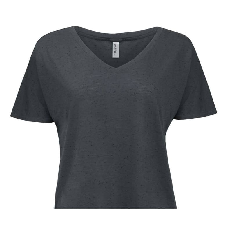 Threadfast Apparel Ladies' Triblend Fleck Short-Sleeve V-Neck T-Shirt 6