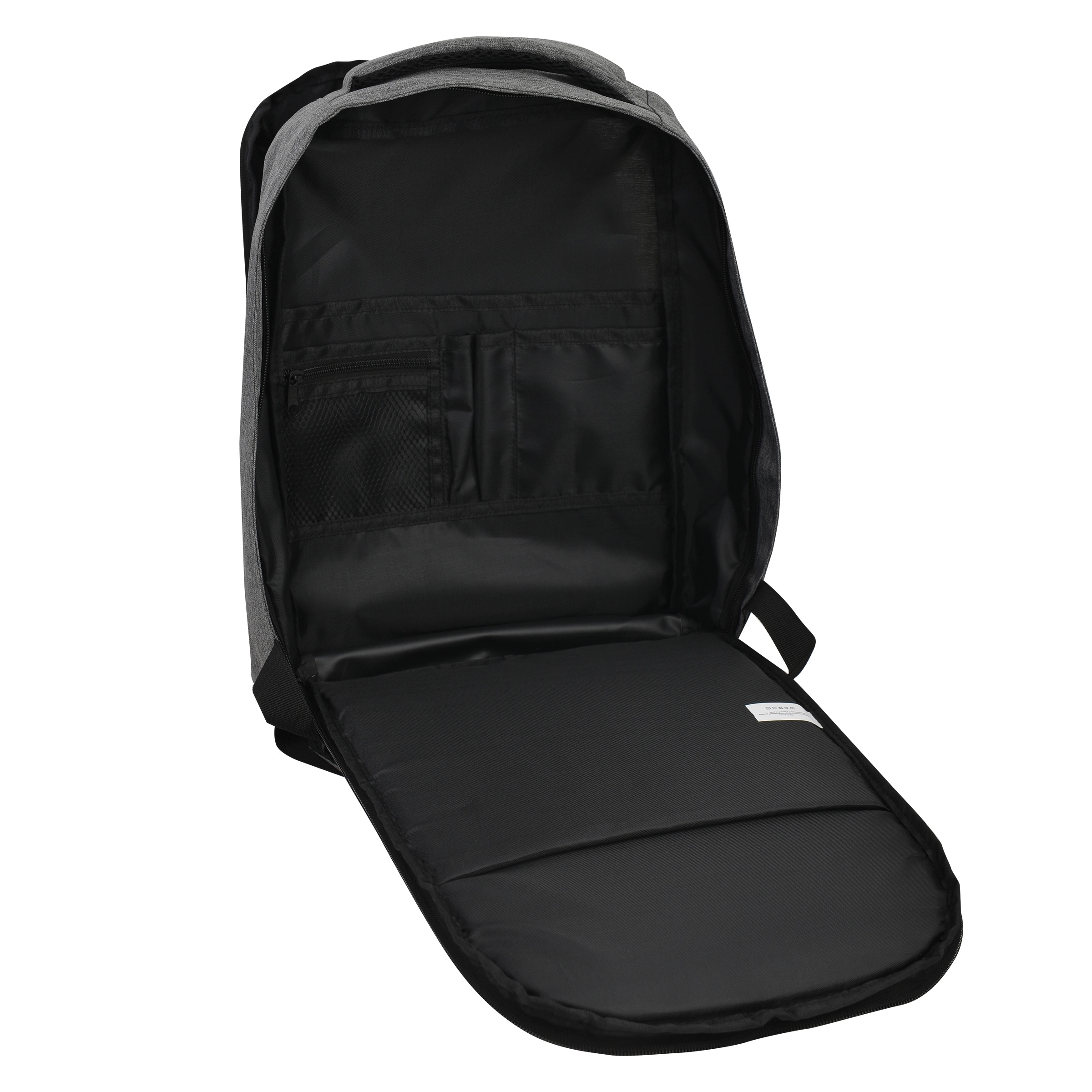 15.6 " Anti-Theft Laptop Backpack in Premium Melange Gray 2