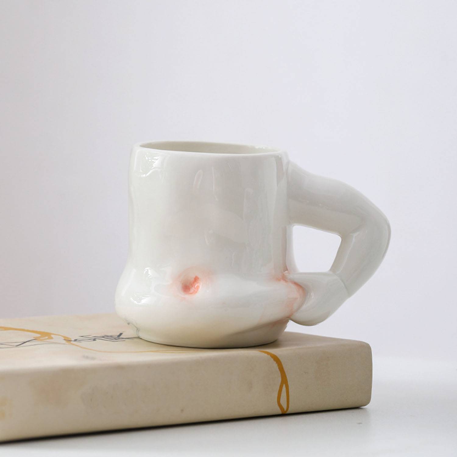 13 oz. Fat Belly Cute Ceramic Coffee Mug w/ Handle 4