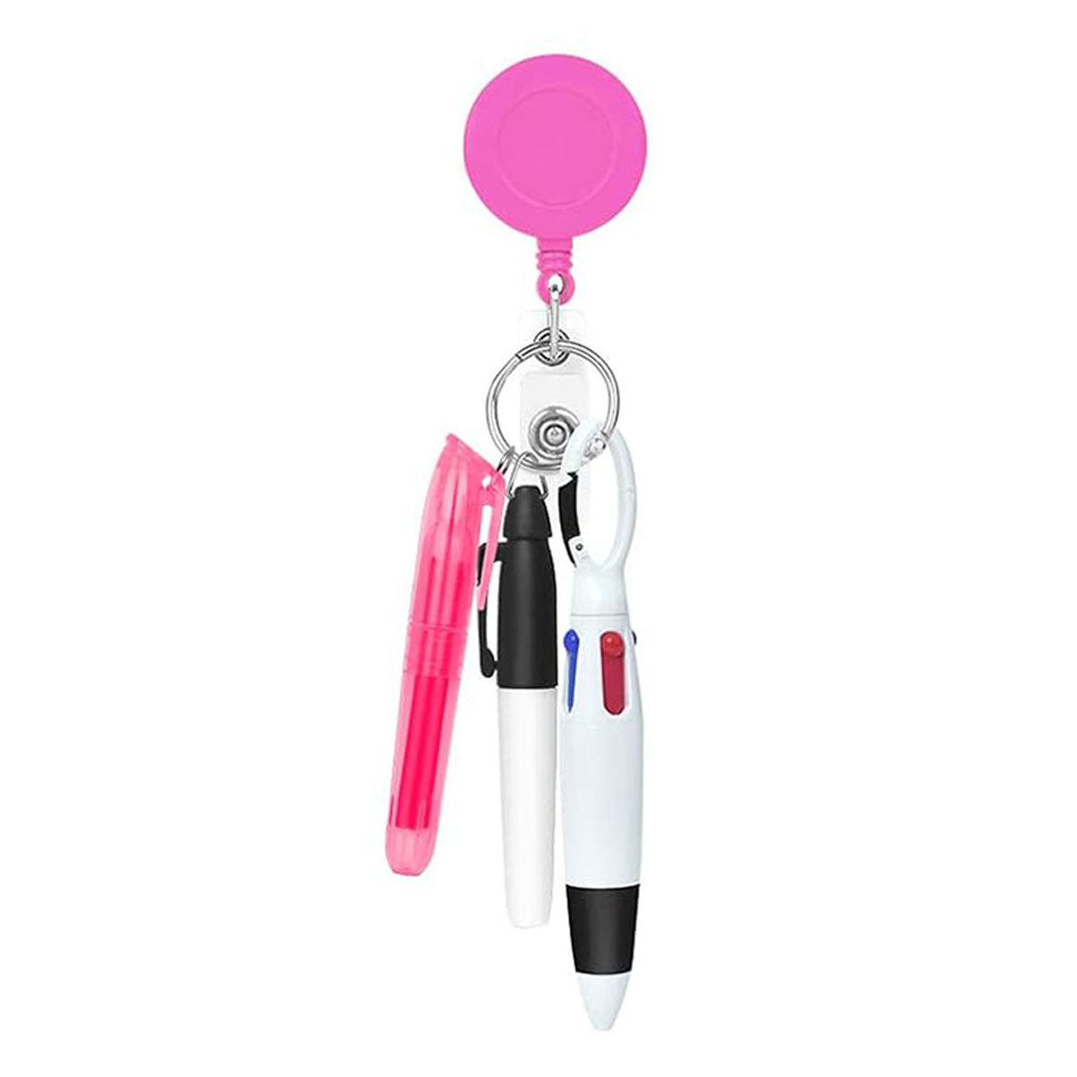 Mini Nurse Ballpoint Pen Badge Clip Highlighter Marker Set 8