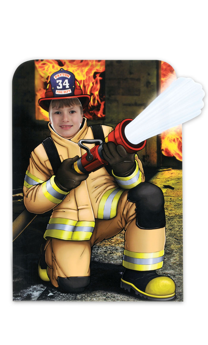 Lineman Firefighter Photo Prop