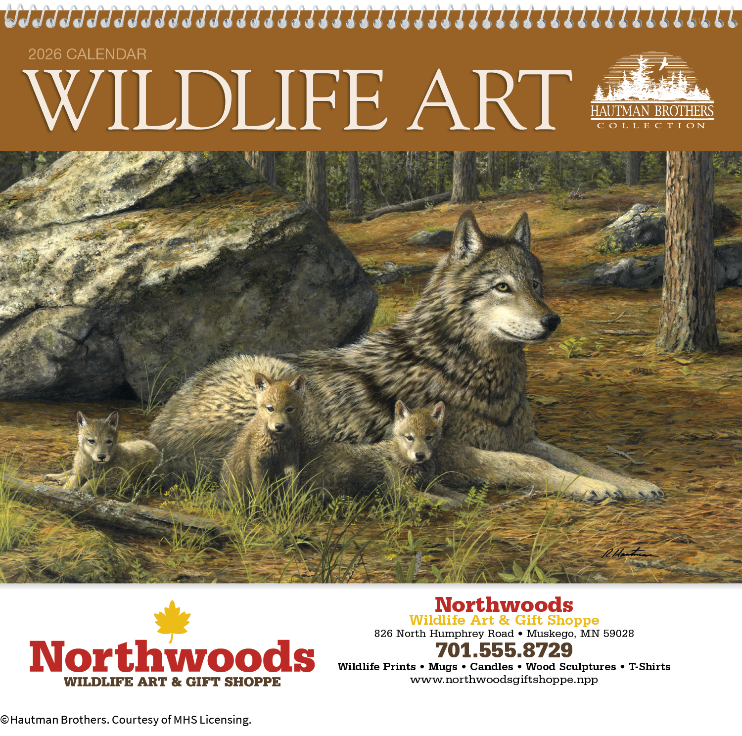Triumph® Calendars Wildlife Art by the Hautman Brothers Calendar 11