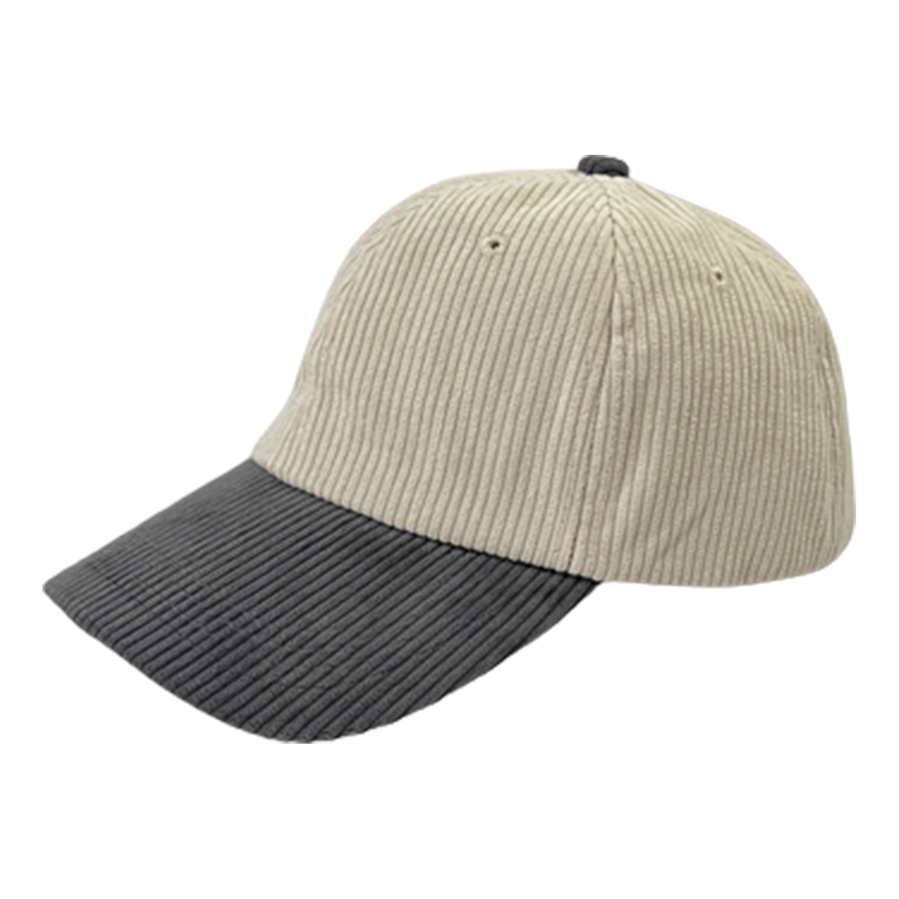 Two-Tone Corduroy Baseball Cap 5