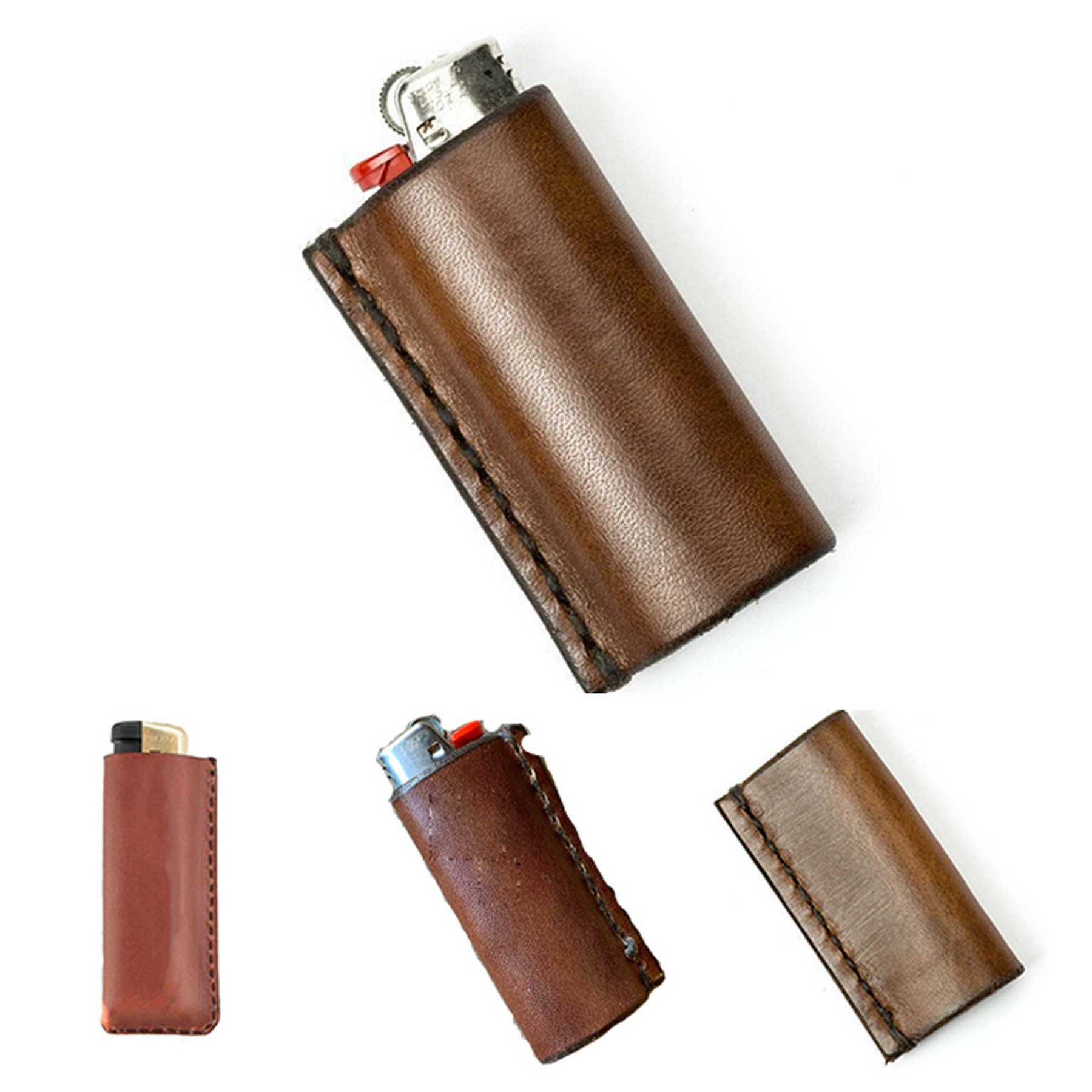 Real leather Lighter Holder Case 1