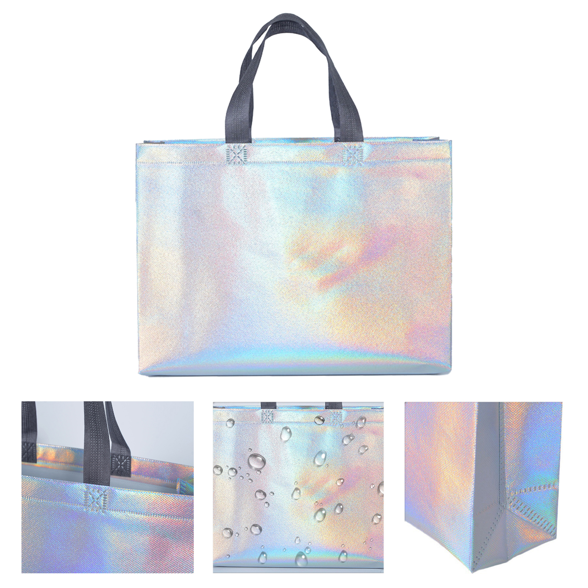 Holographic Reusable Gift Bag With Handle 2