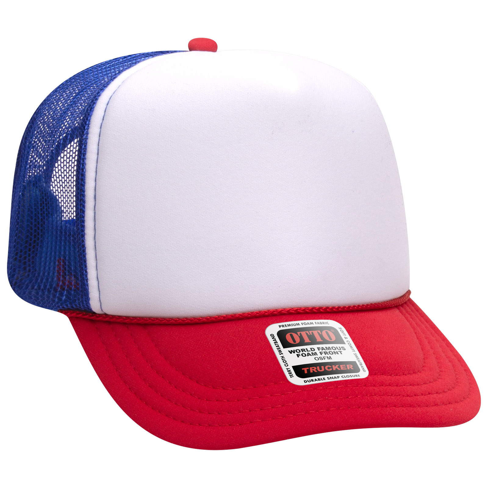 OTTO CAP® 5 Panel High Crown Mesh Back Trucker Hat 172