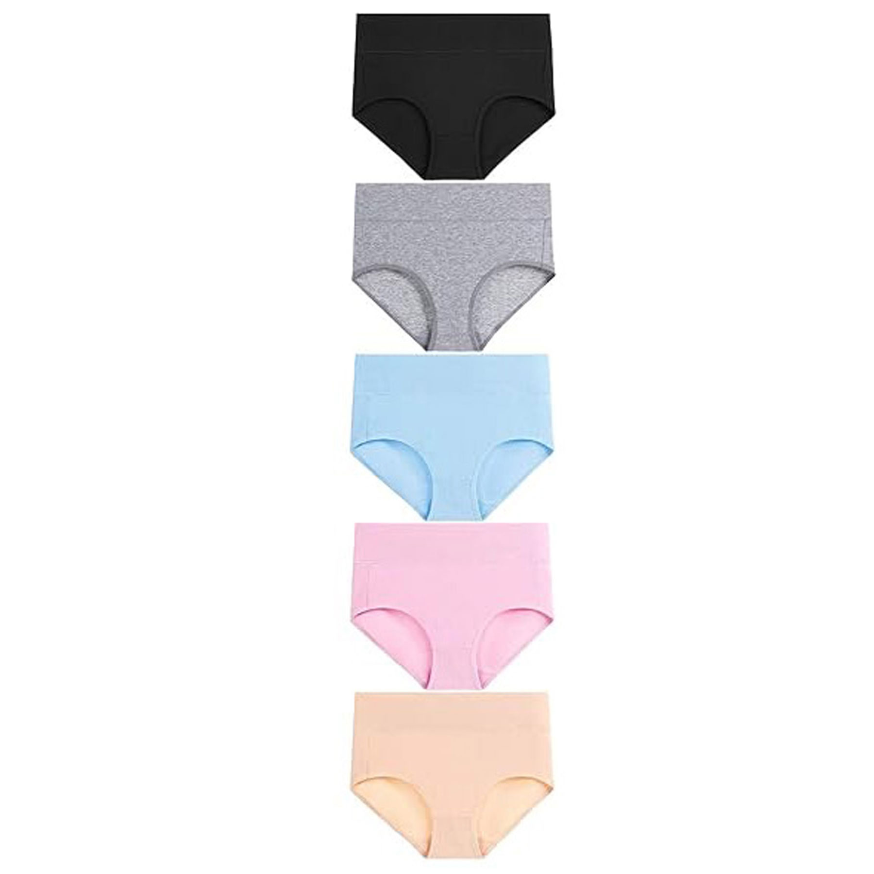 High Waisted Full Coverage Cotton Panties 7