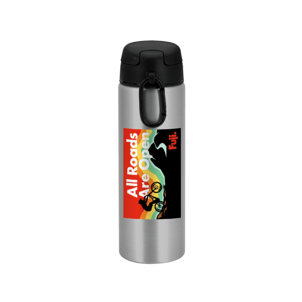 FastFlow Recycled Aluminum Bottle with Flip Lid, custom water bottle with logo imprint 186