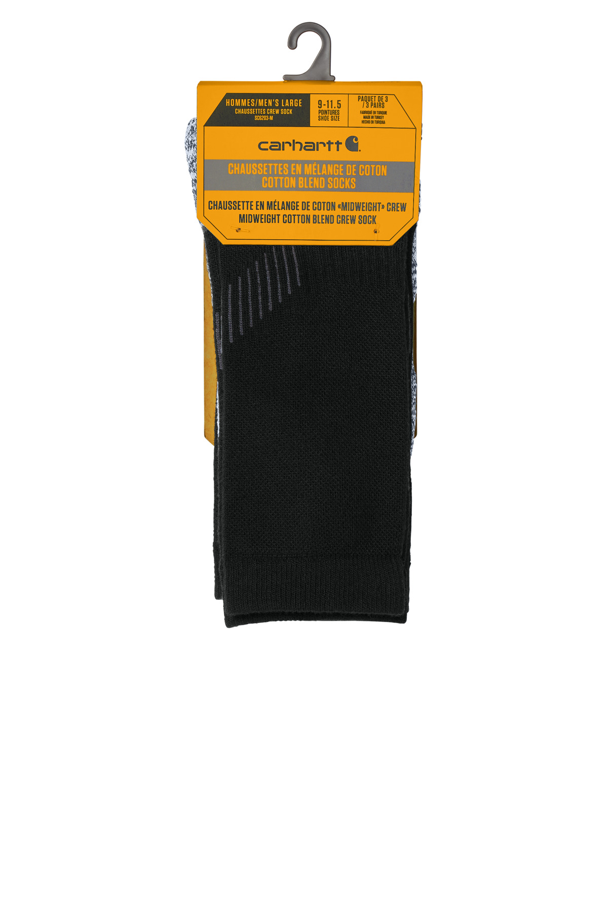 Carhartt Force Midweight Crew Sock (3-Pack) CTSC4223 1