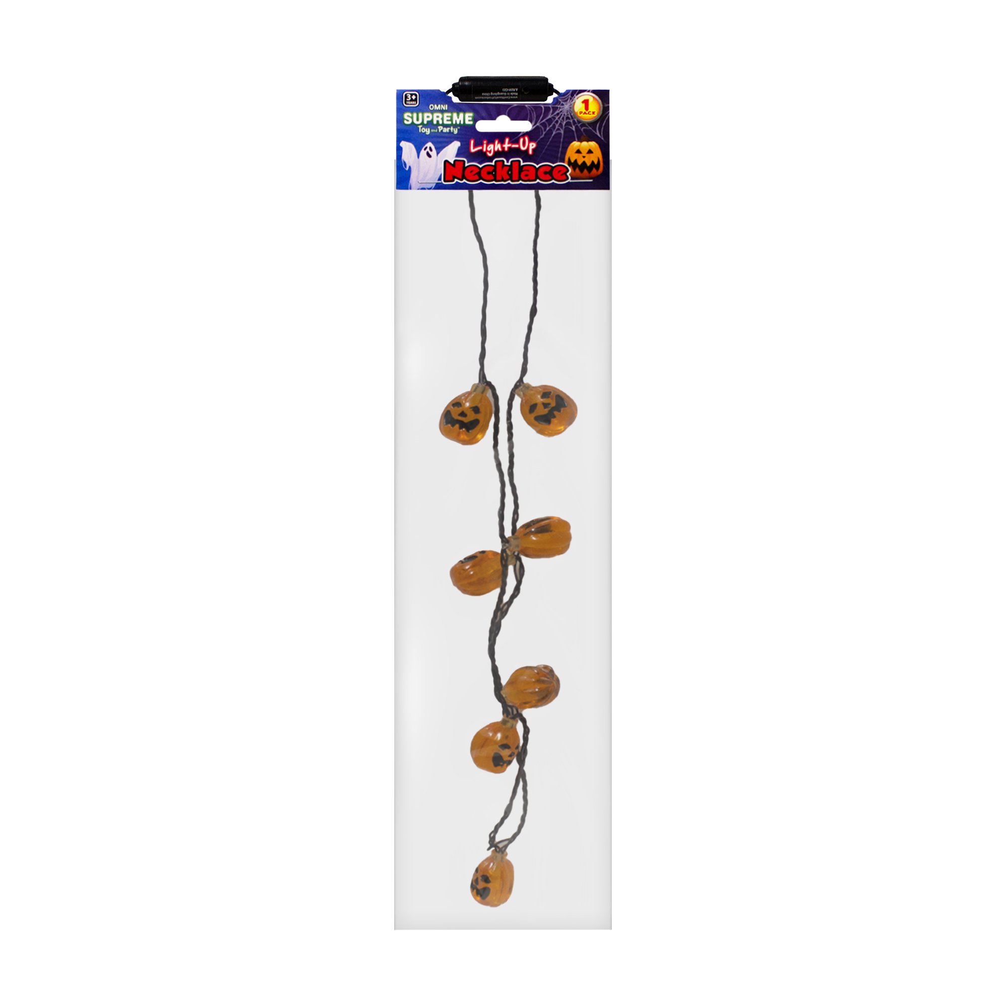 34" Light Up Pumpkin Necklace 4