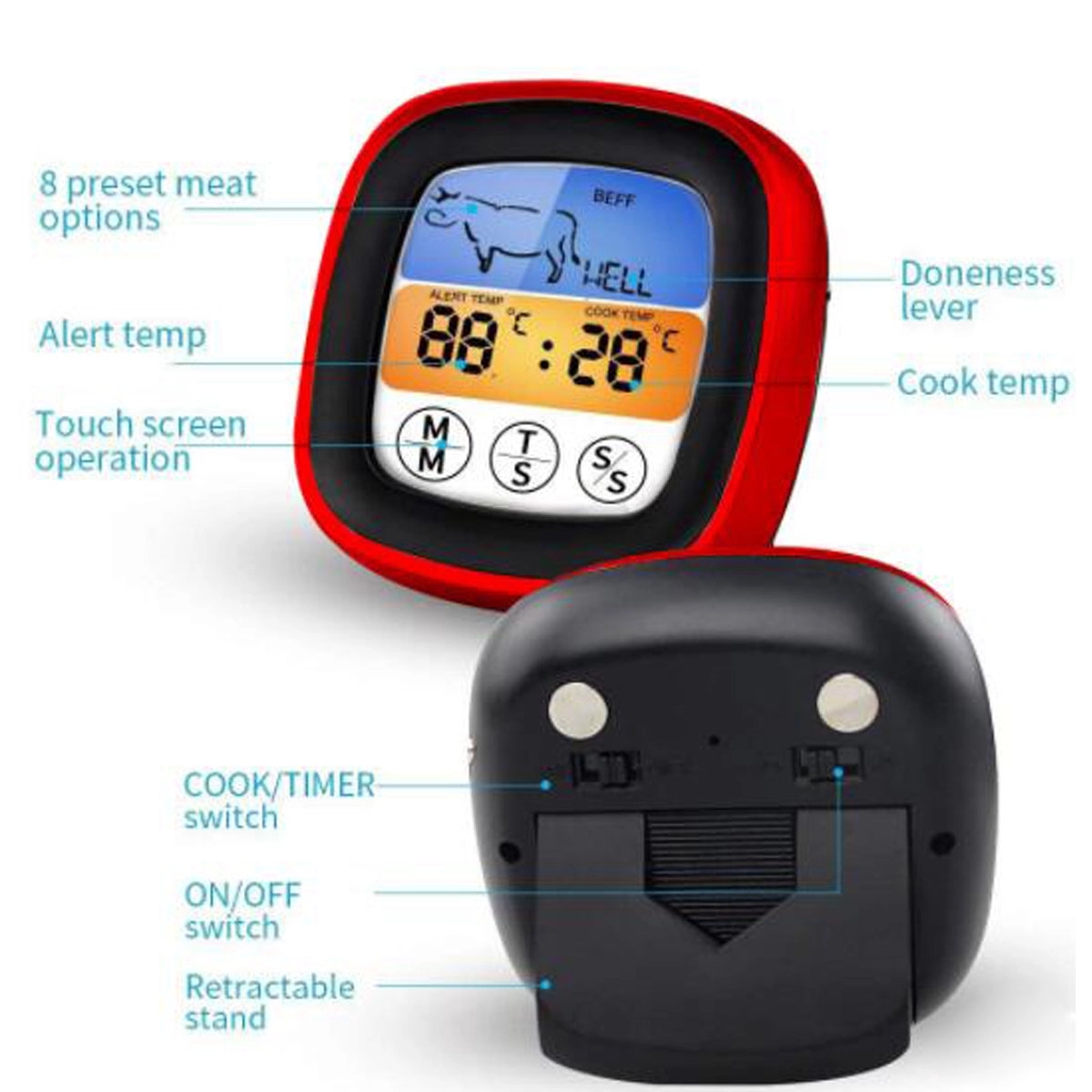 Digital Meat Thermometer For Cooking 2