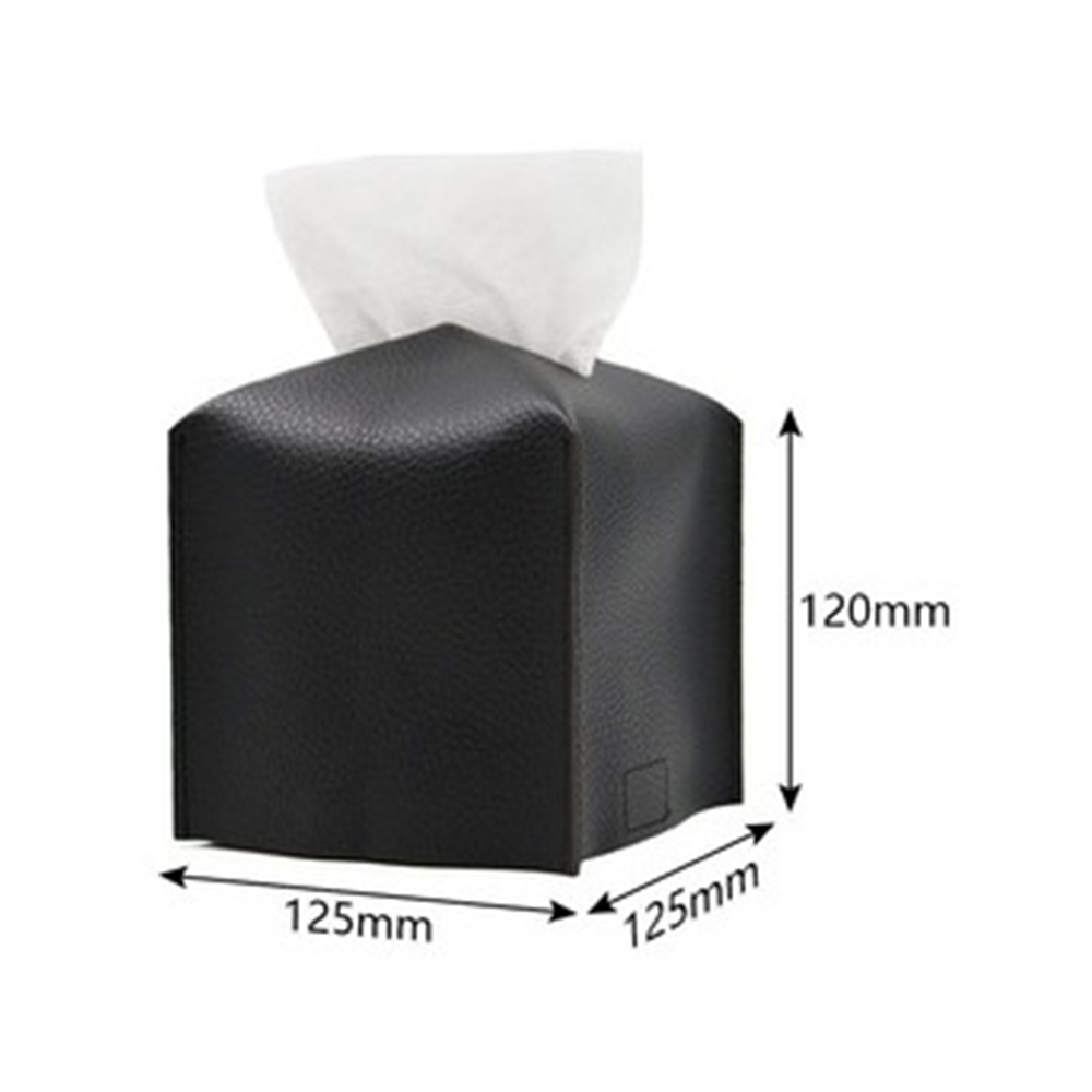 Rectangle Square Leather Cube Tissue Box 7