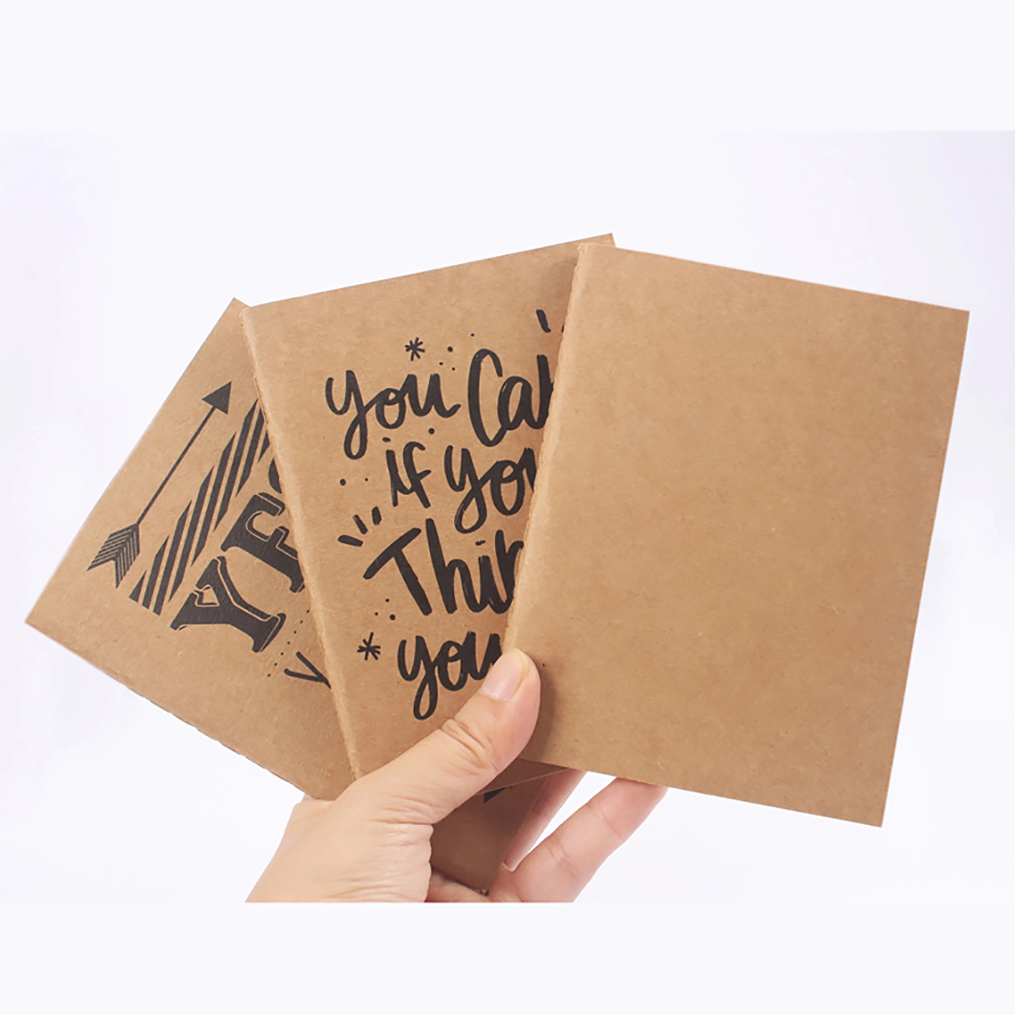 Custom Logo A6 Kraft Paper Cover Small Book 4