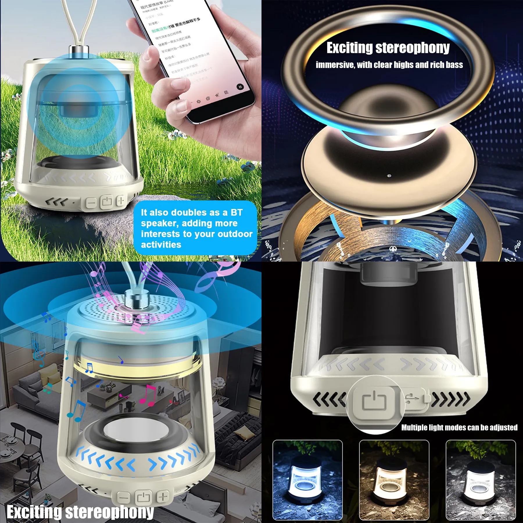 Speaker Multifunctional Camping Light 2