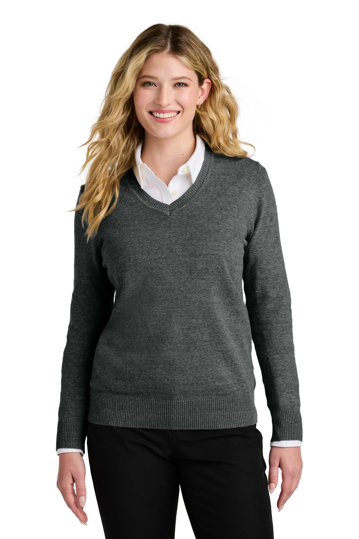 Port Authority Women's Easy Care V-Neck Sweater LSW2850 9