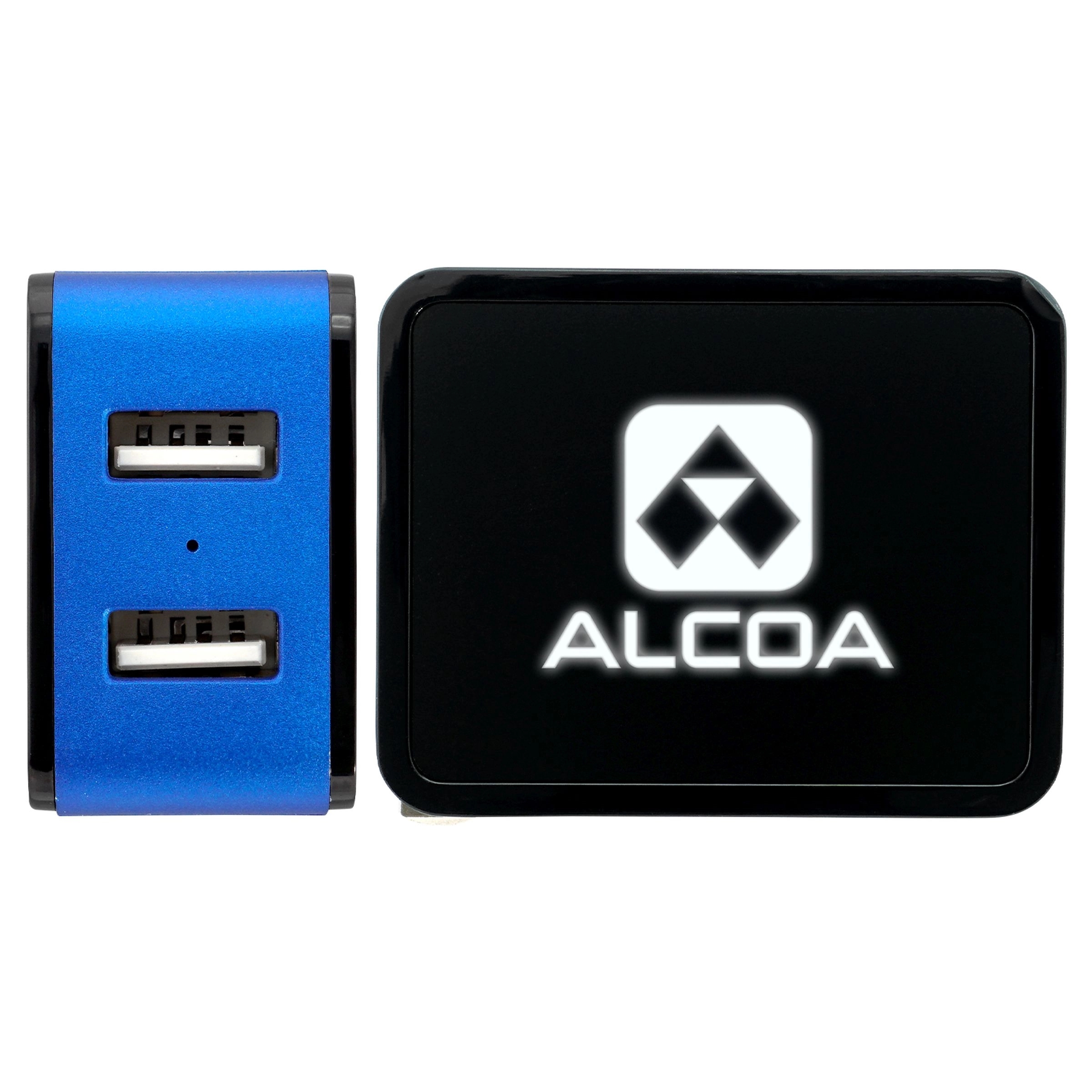 UL LIGHT UP LOGO 2 PORT WALL CHARGER 5