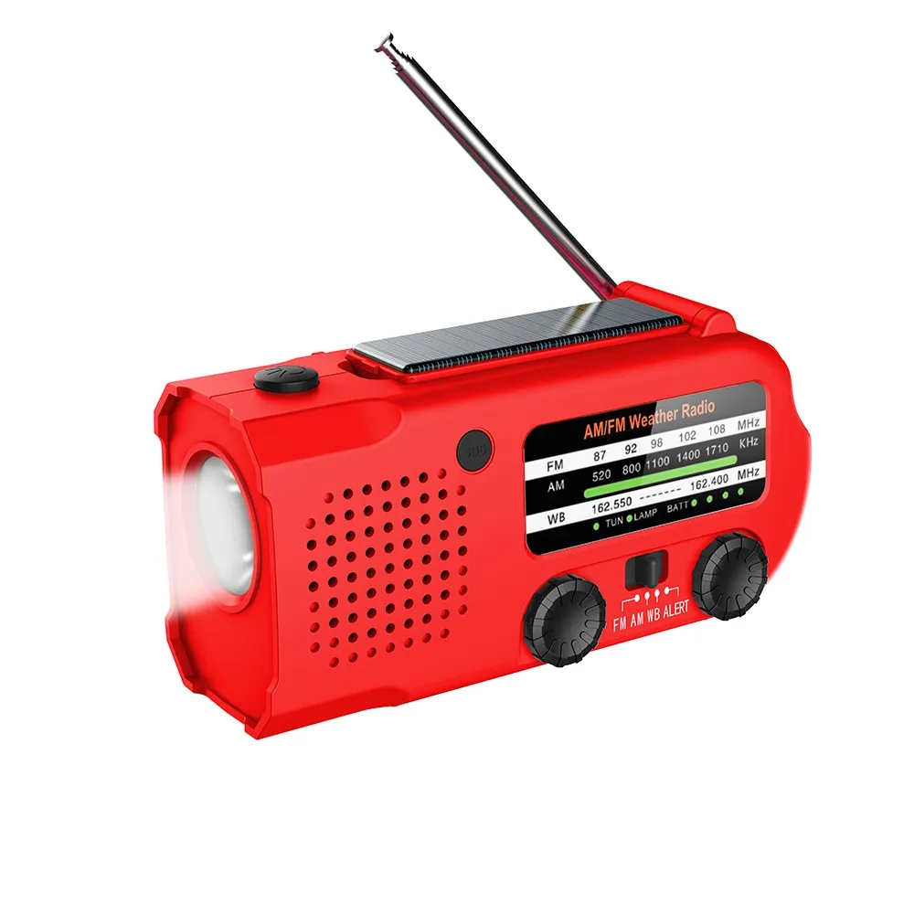 Emergency Radio Solar Hand Crank Flashlight 4