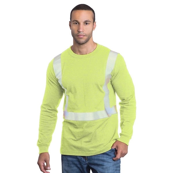 Hi-Visibility 100% Cotton L/S Crew Tee 8
