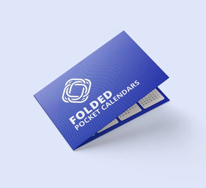 Folded Pocket Calendars (3.5" x 4"- Foldes 3.5" x 2") 1