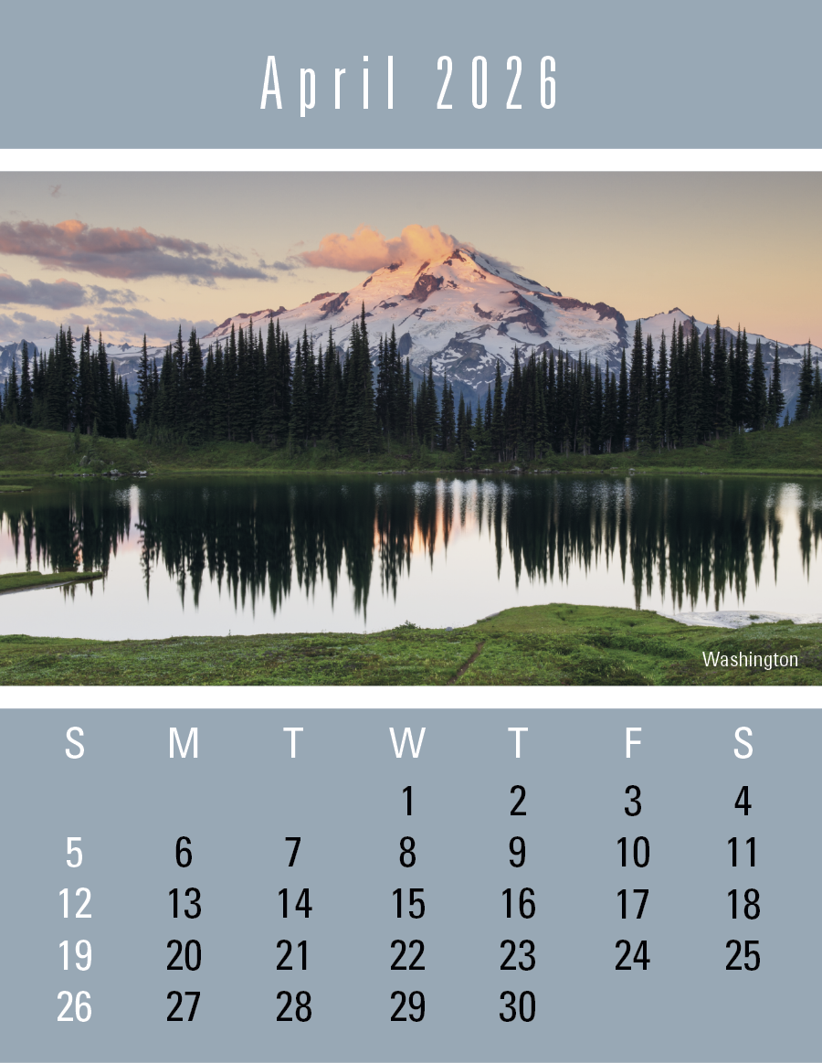 Press-N-Stick Scenic Calendar