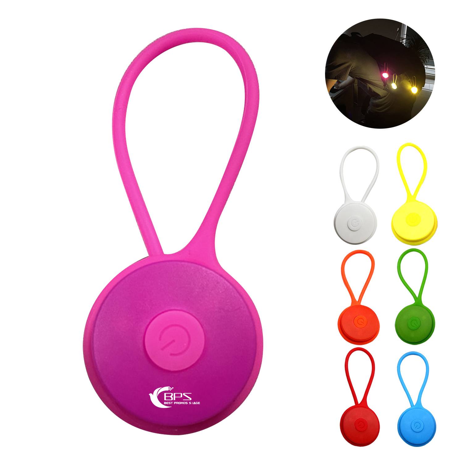 Silicone Rope Fix Safety Light 6