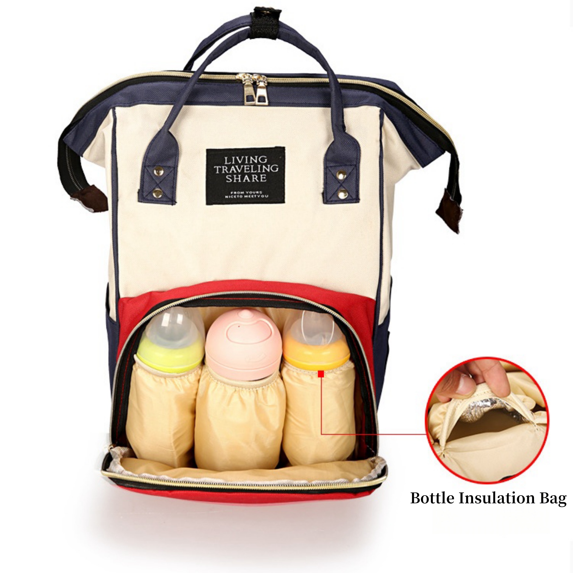 Multifunctional Large Capacity Mommy Diaper Backpack 15