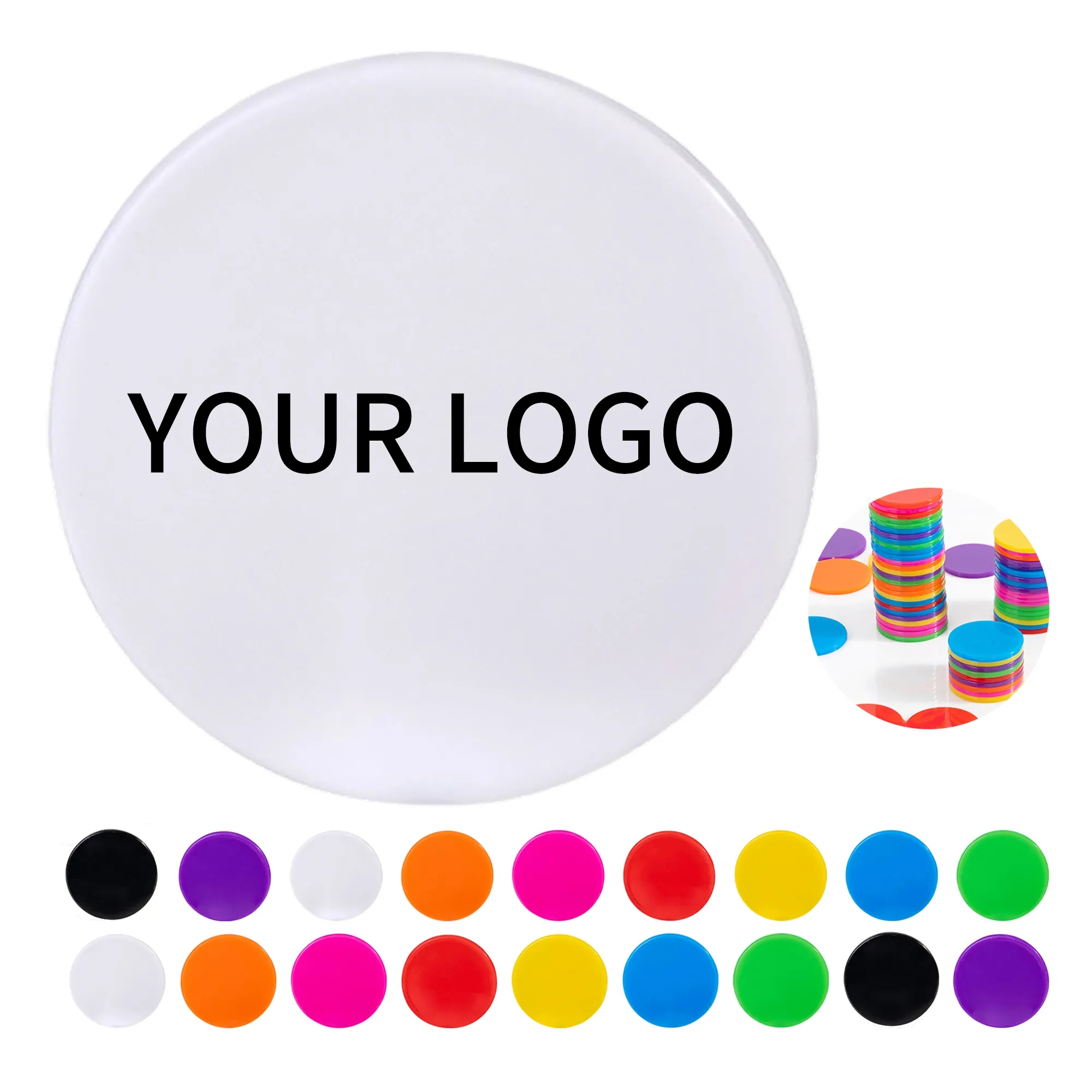 Plastic Token Coin 1.46 Inch for Games and Rewards 5