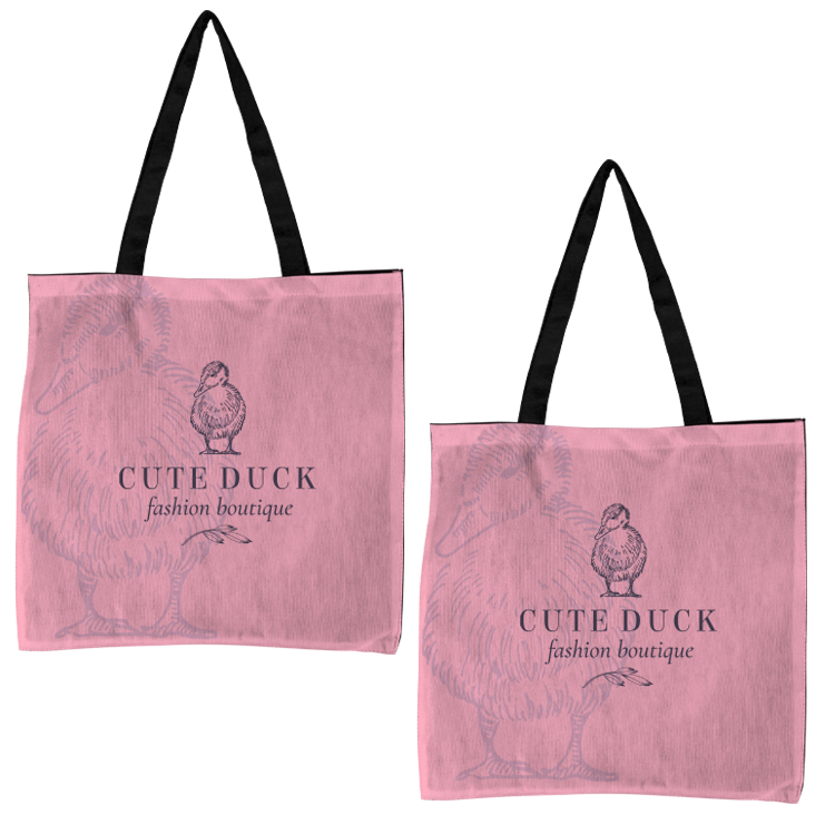 Flat Tote- Full Color on Both Sides 10