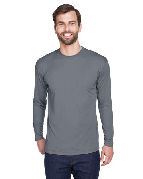 Men's Cool & Dry Sport Long Sleeve Performance Interlock T-Shirt - 8422 8