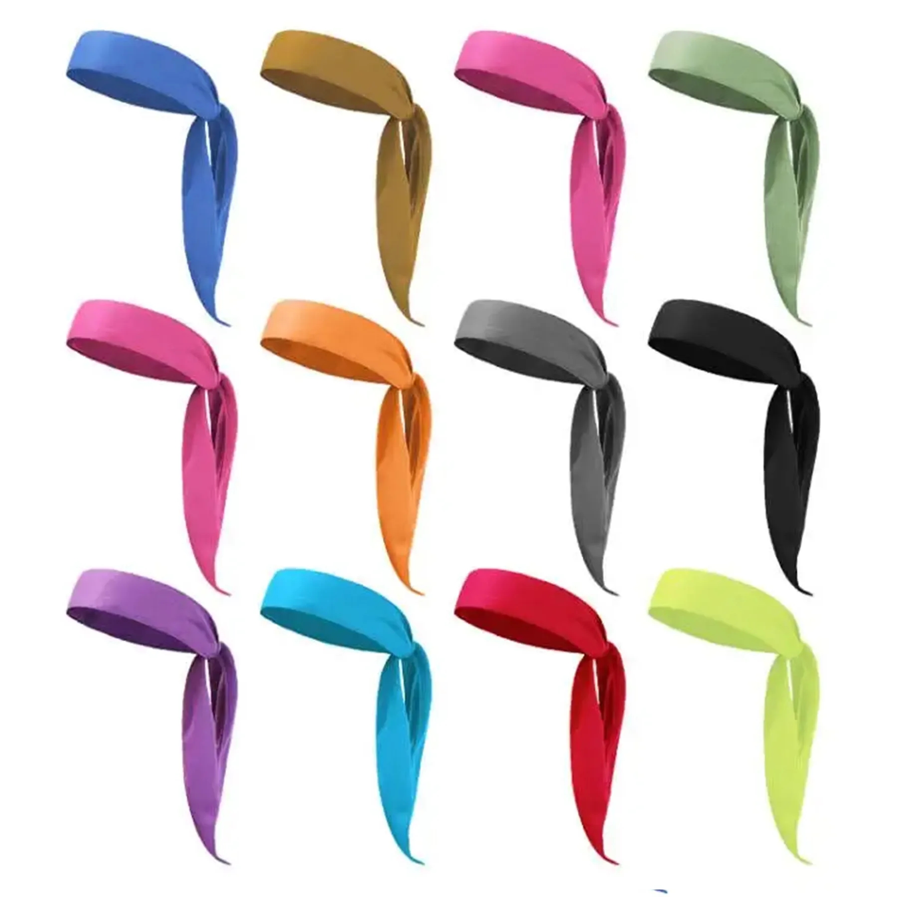 Solid Colour Unisex Fashion Sports Breathable Headband 4