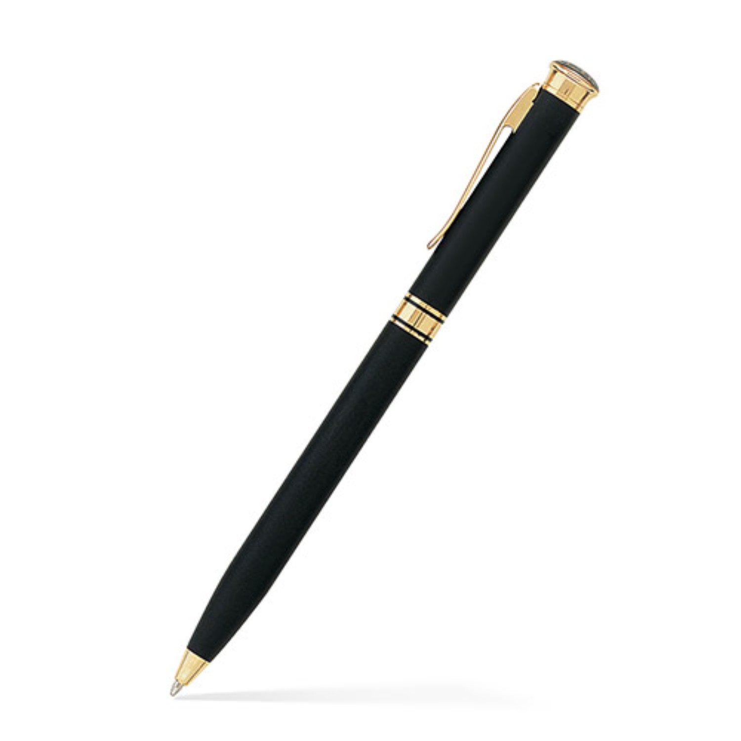 Solid Brass Ballpoint Twist Metal Pen - Black 6