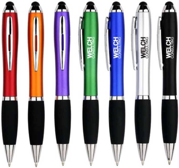 The Curved Black Grip Stylus Pen