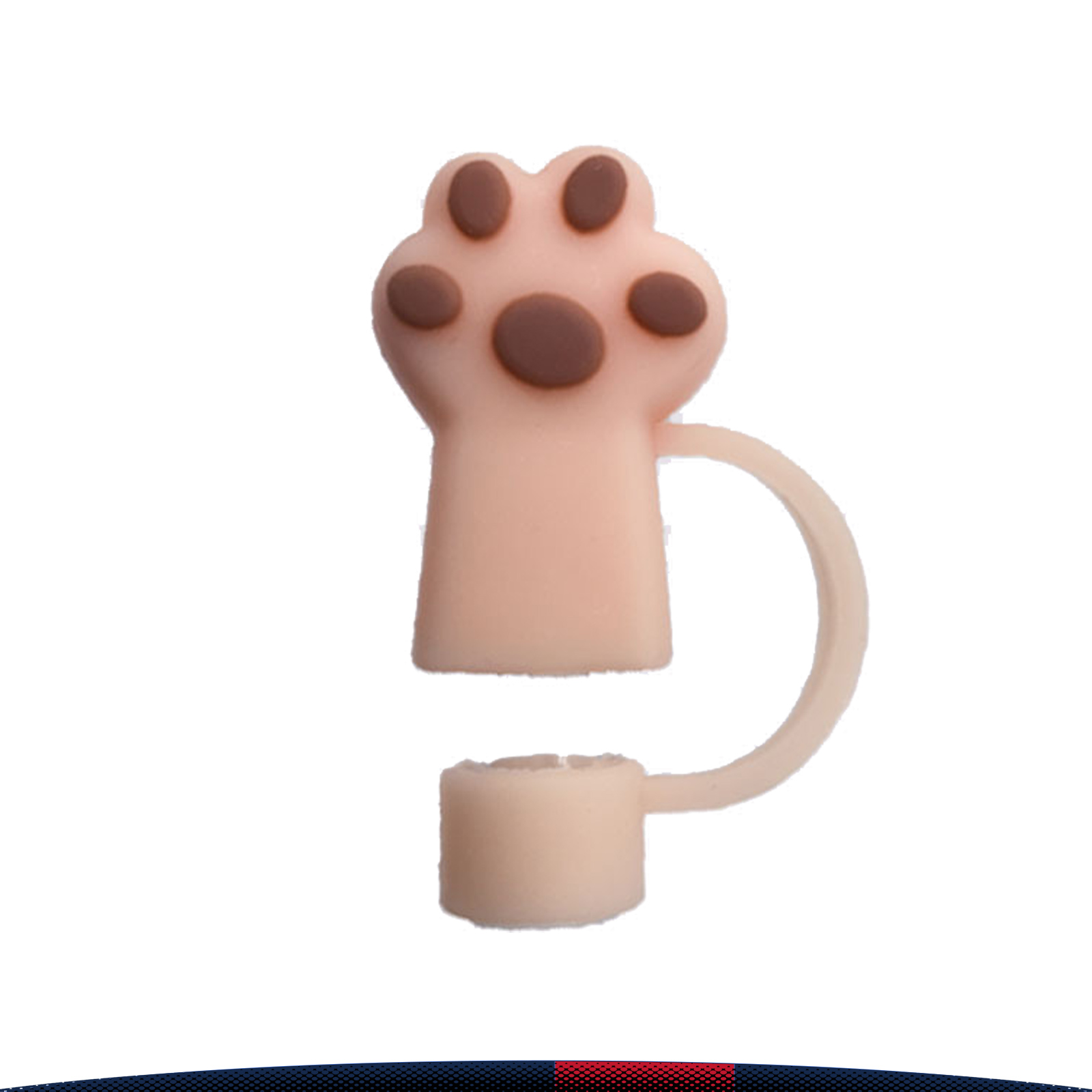 Snurby Cat Paw PVC Straw Topper 2