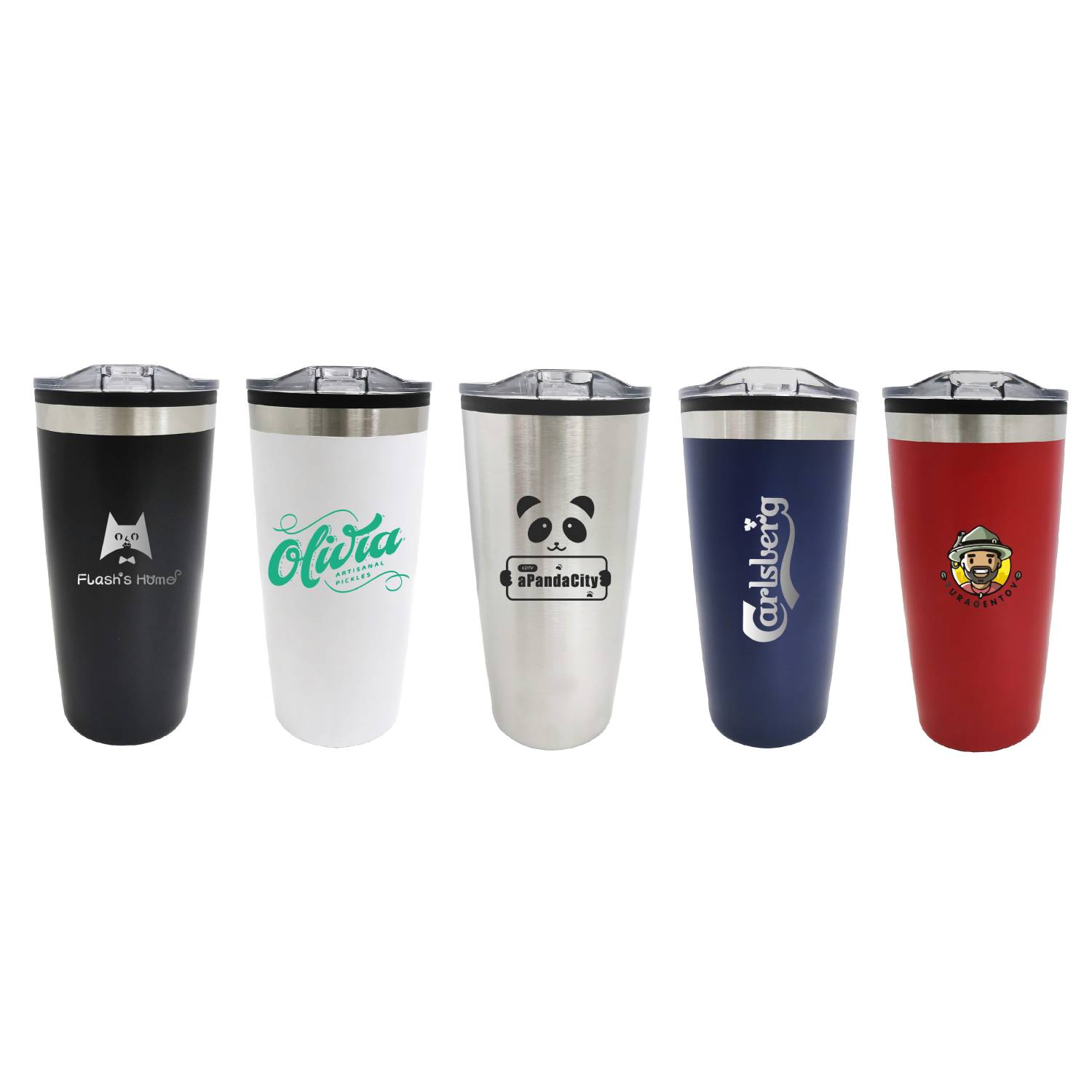 Double Wall Tumbler with Lid, 20 oz. 7