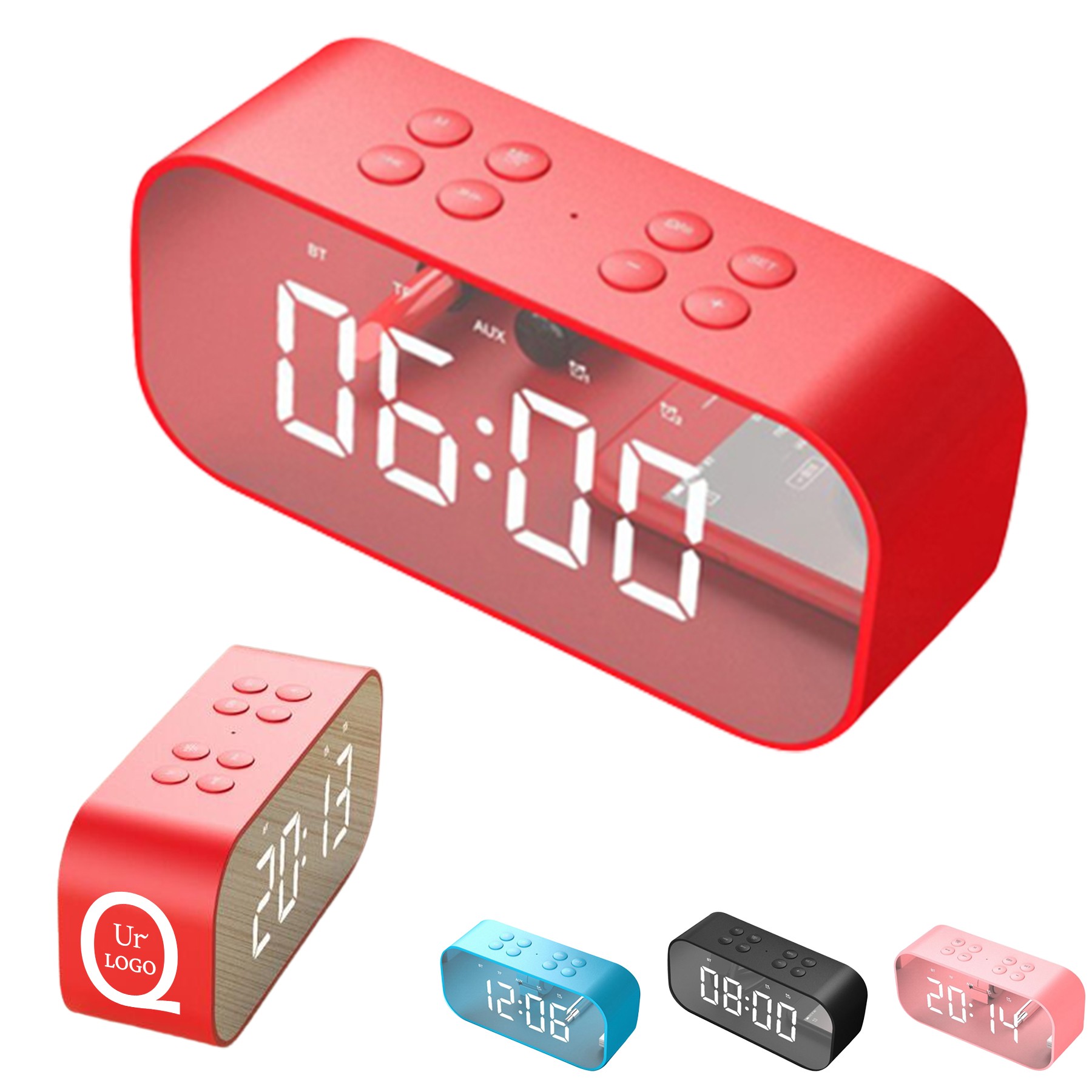 Wireless Speaker W/ Mini Creative Clock