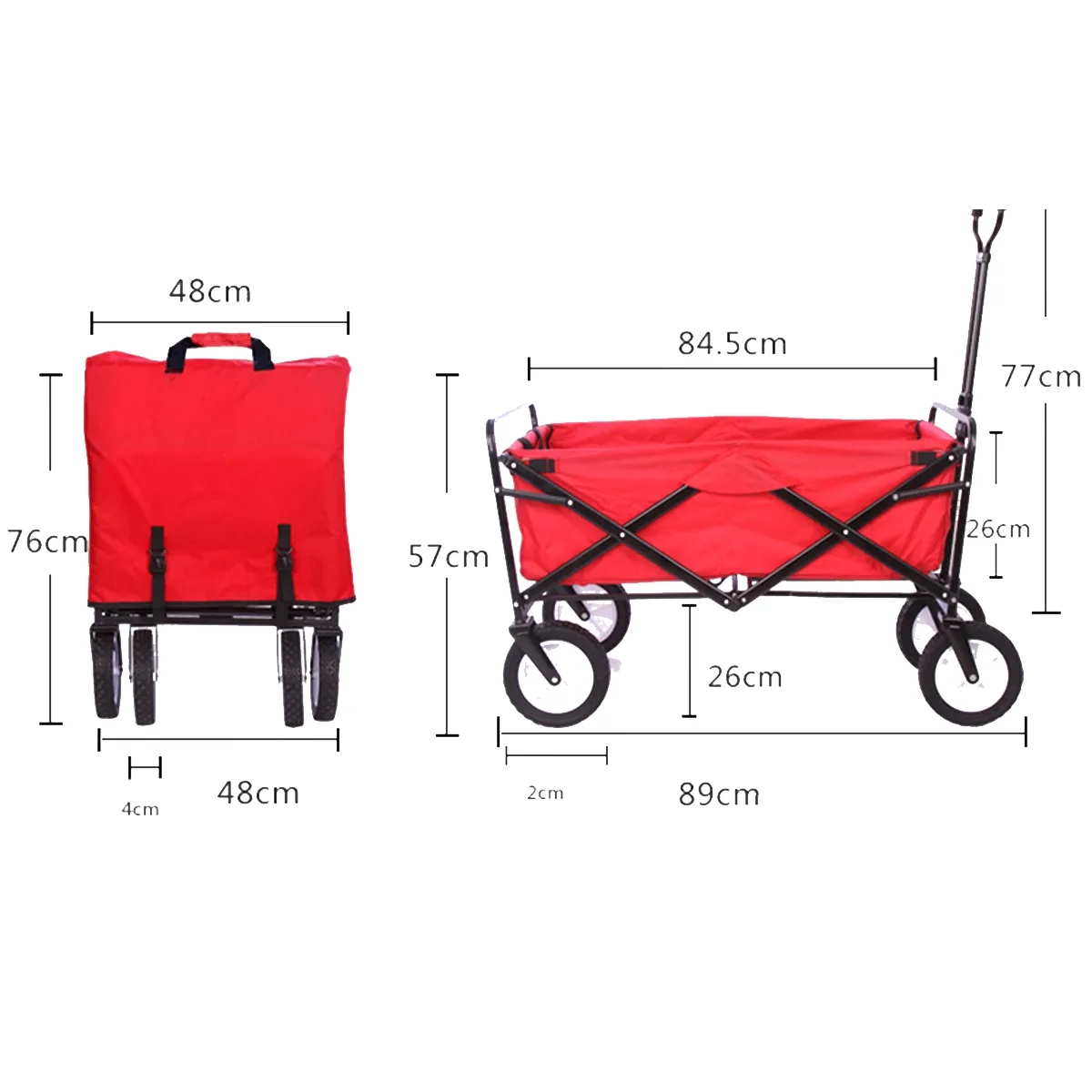 Folding Collapsible Utility/Display Wagon- M 4