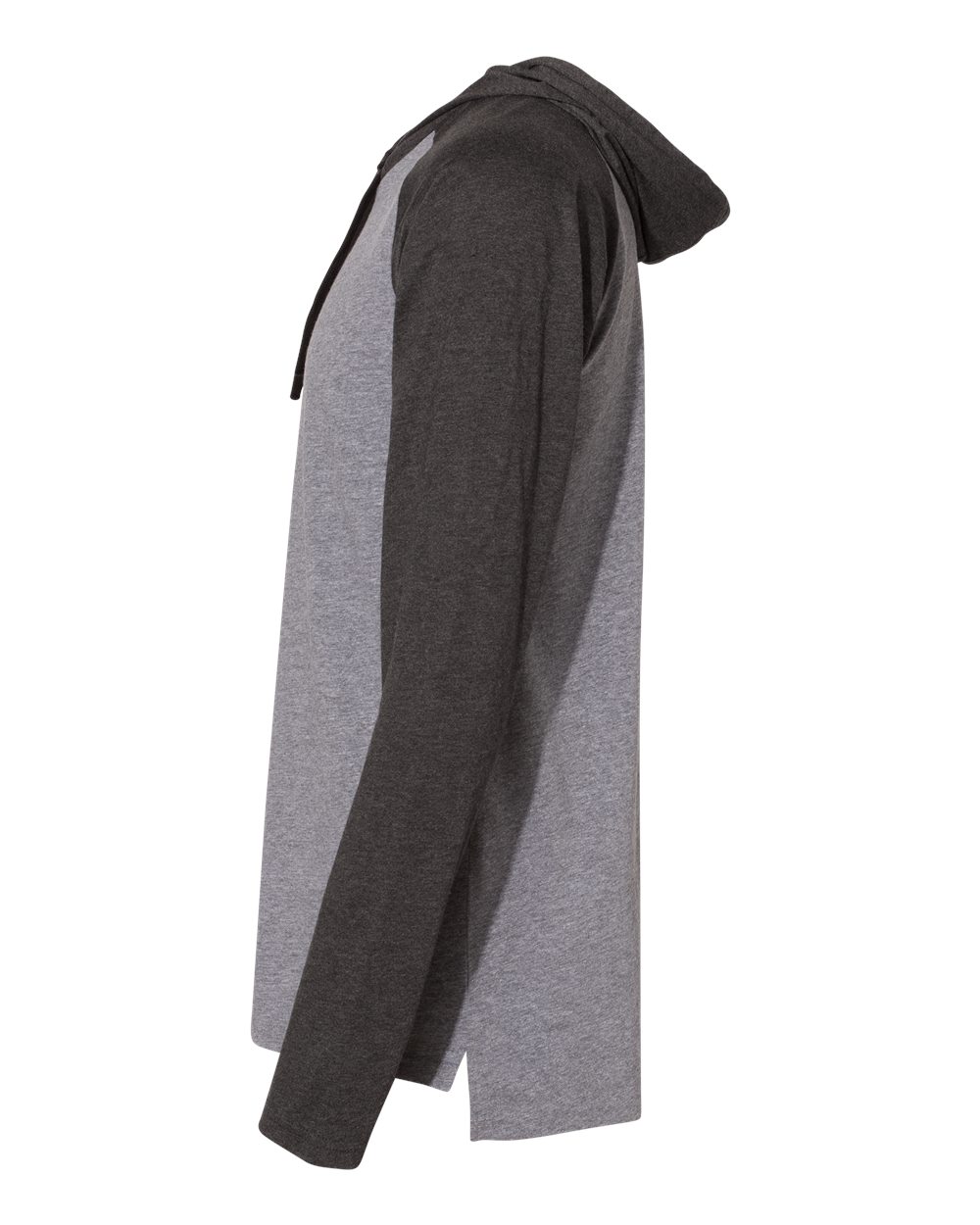 Unisex Fine Jersey Hooded Long Sleeve Raglan Tee - 6917 33