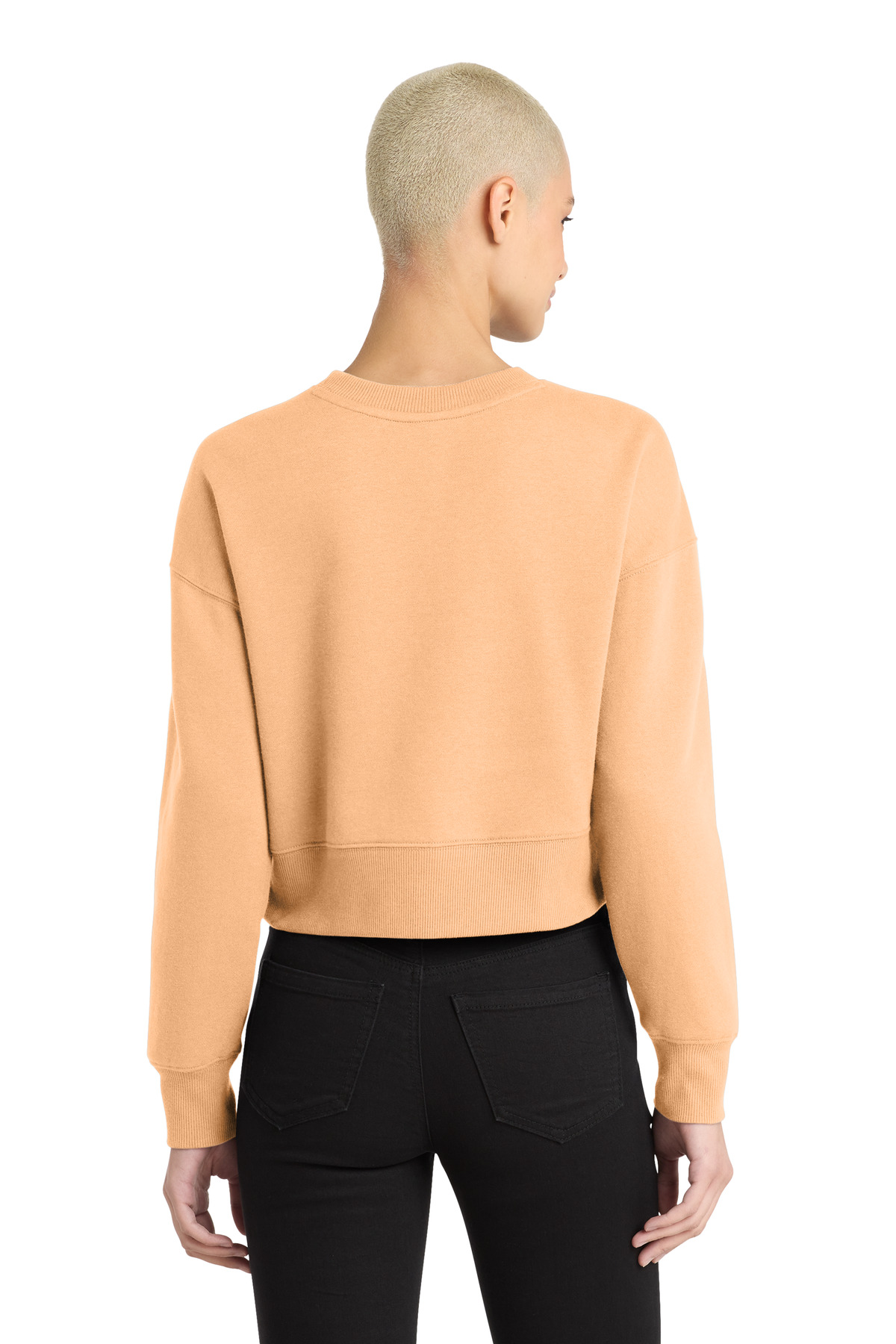 District Women's Perfect Weight Fleece Cropped Crew DT1105 41