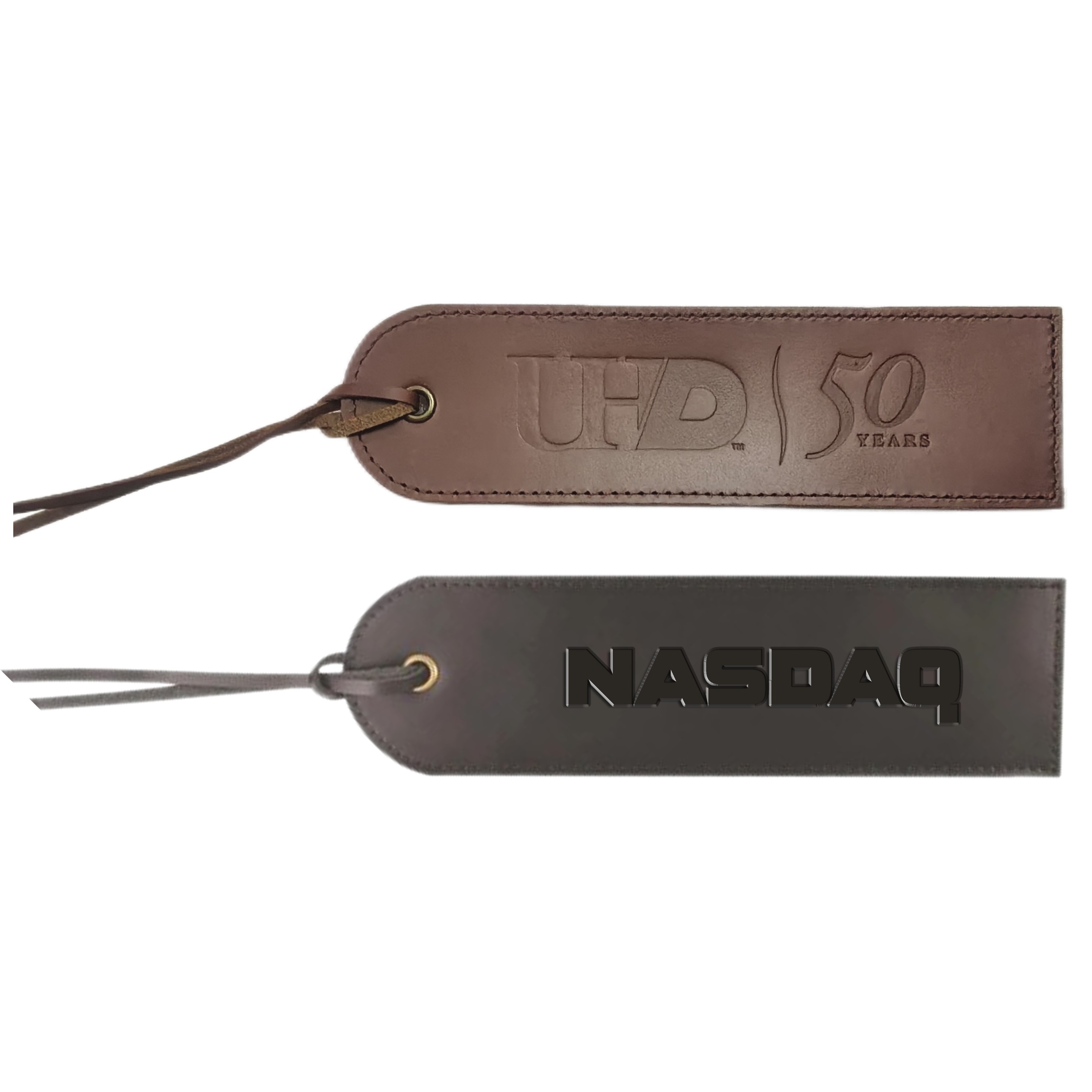 Debossed Genuine Leather Bookmark 2"x7" 4