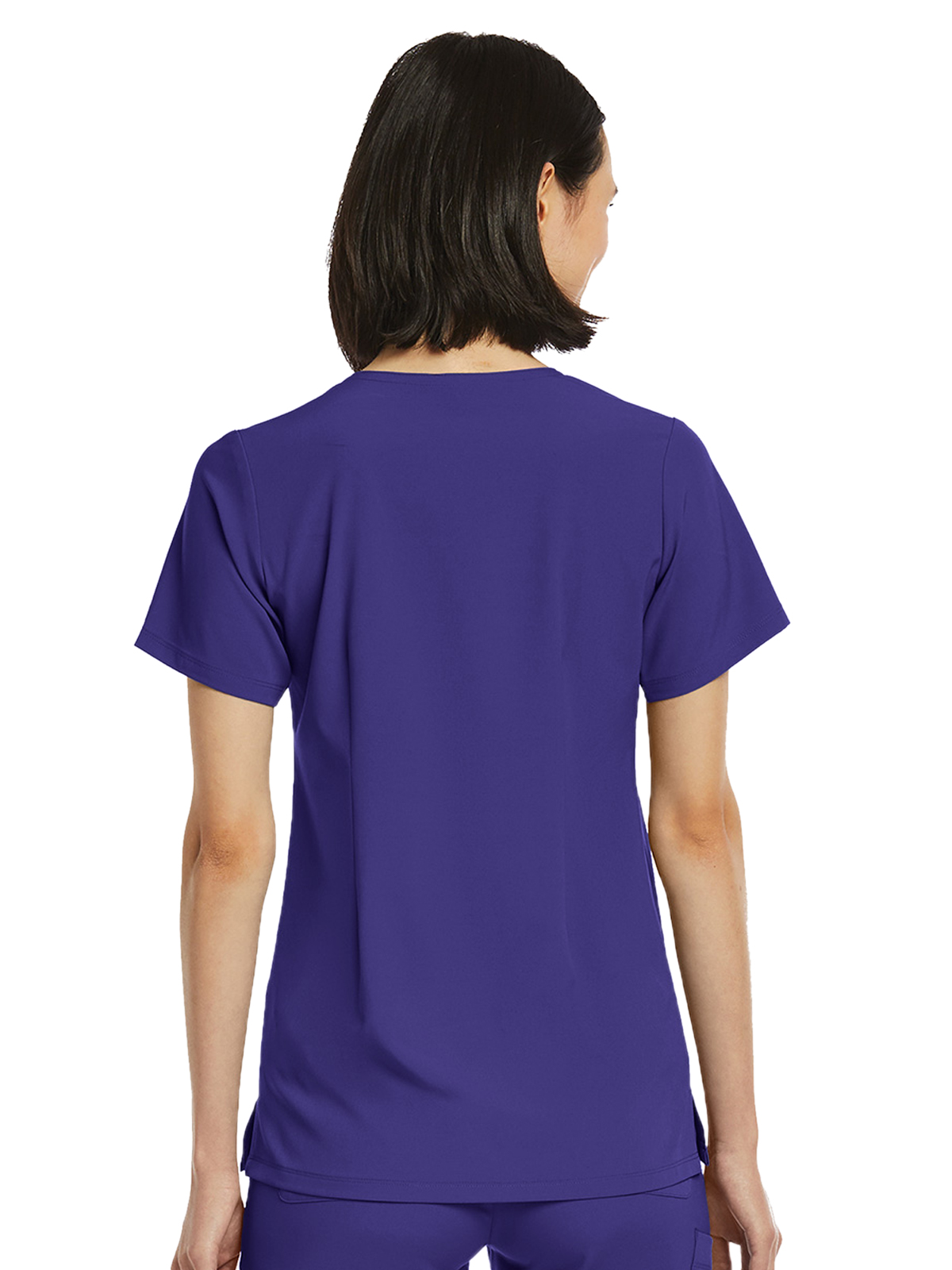 ScrubJoy Originals - Women's Fitted One-Pocket V-Neck Top 29