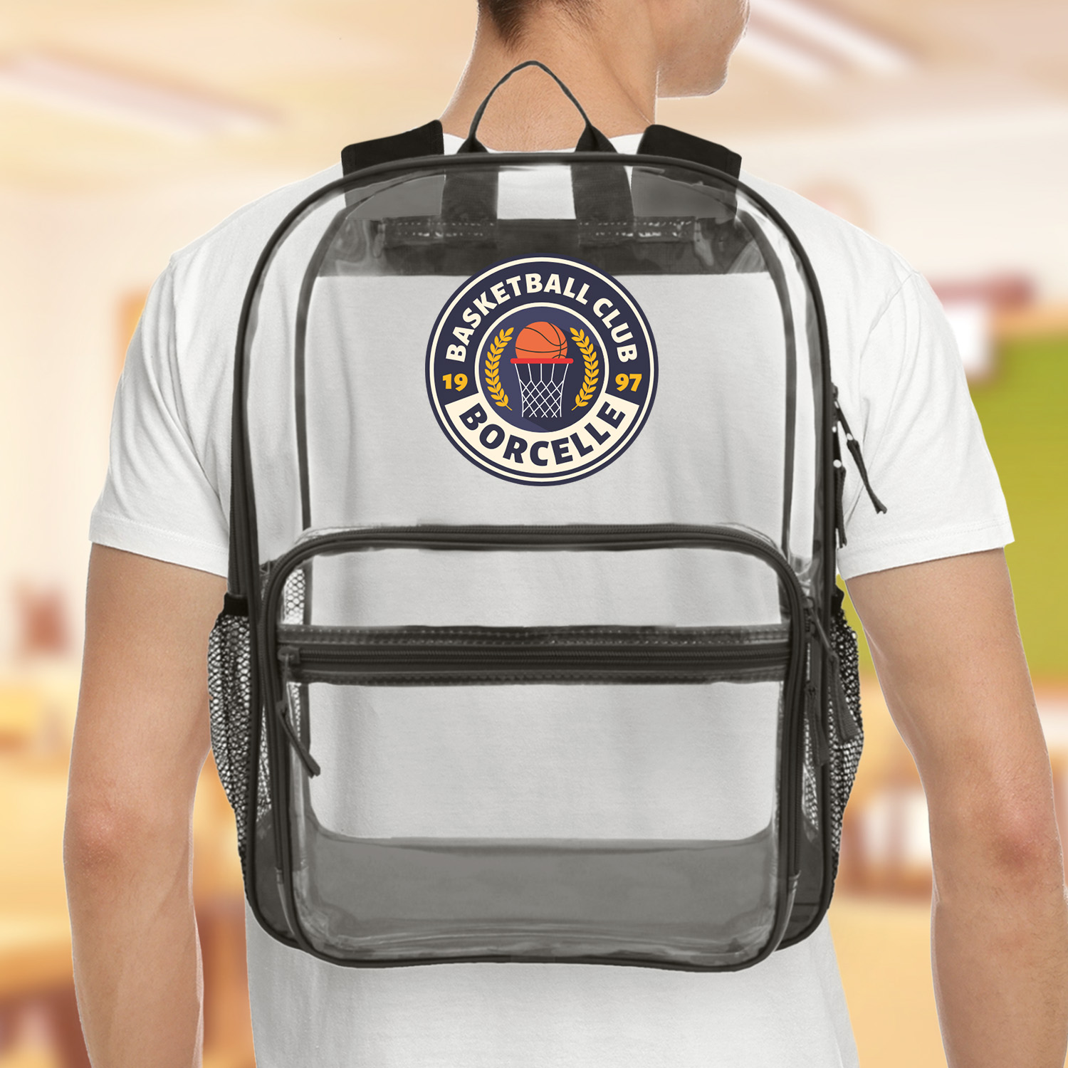 18" Heavy Duty Multi-Function Clear Backpack 13