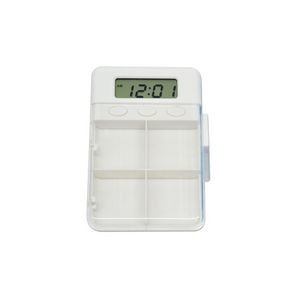 4 Compartment Pill Case With Alarm Reminder And LCD Clock 10