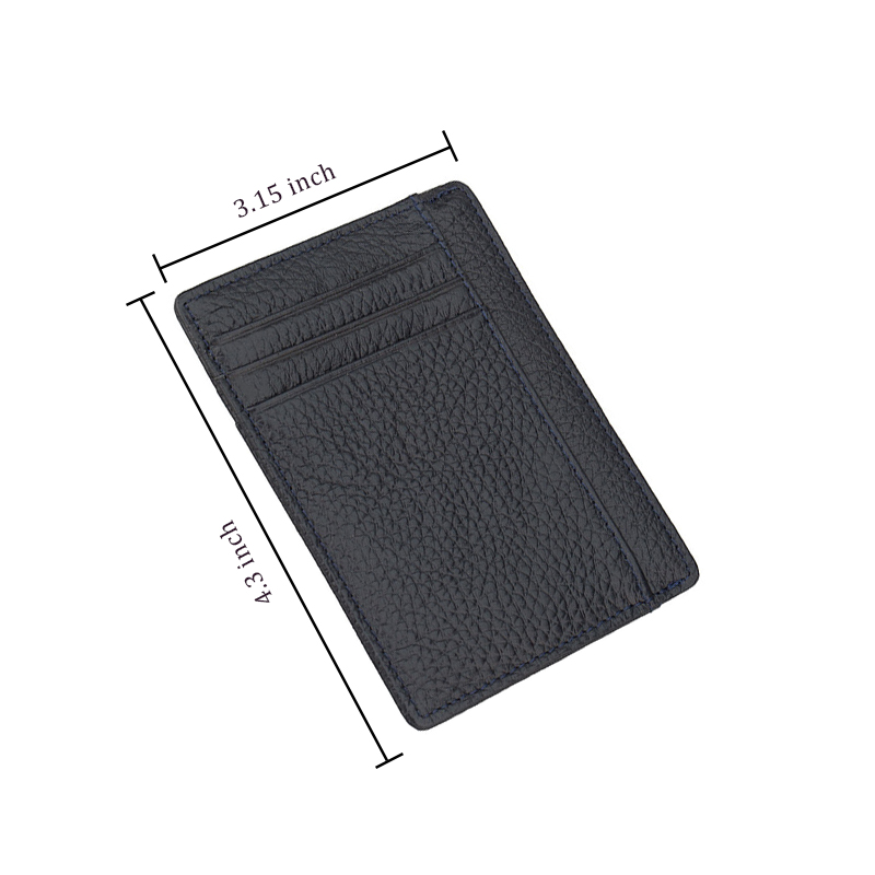 Front Pocket Minimalist Leather Slim Wallet 5