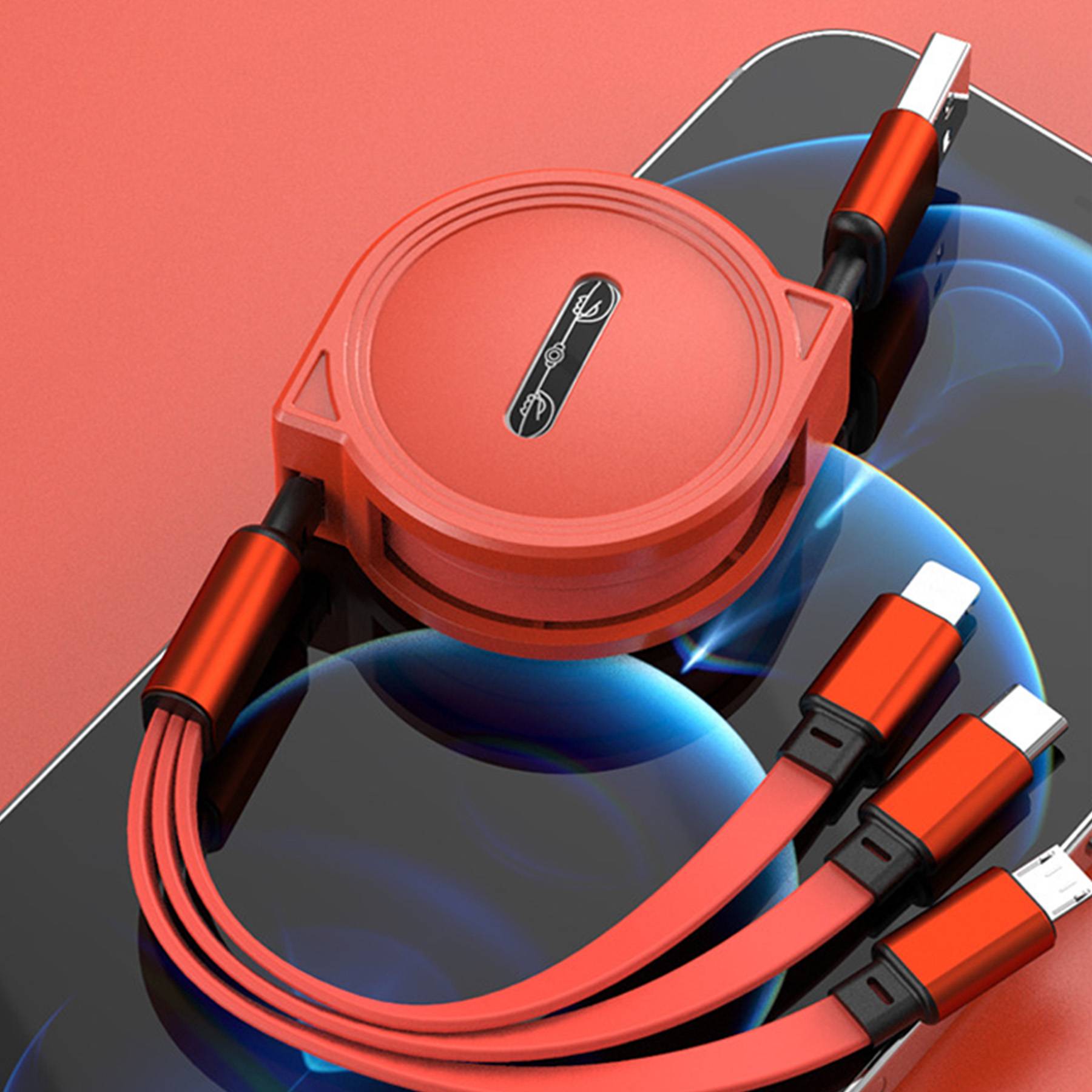 3-in-1 Retractable Charging Cable 4