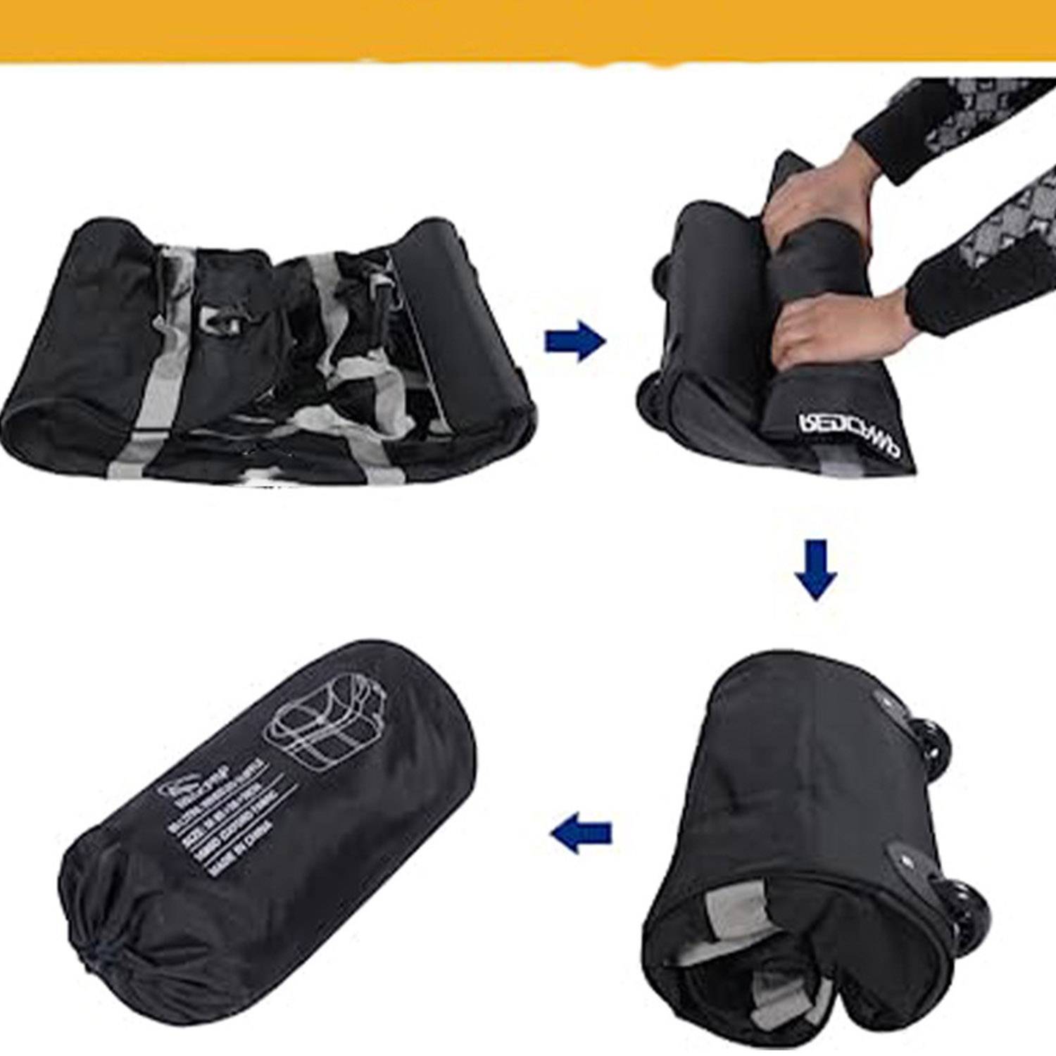 Foldable Duffle Bag w/ Wheels Camping Travel Gear 5